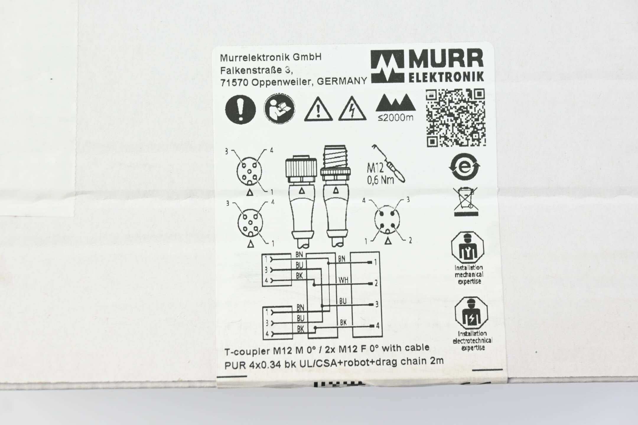 Murr Elektronik 10 Stück T-Stück Verbindungskabel ( 7356-X0017-6540200 )