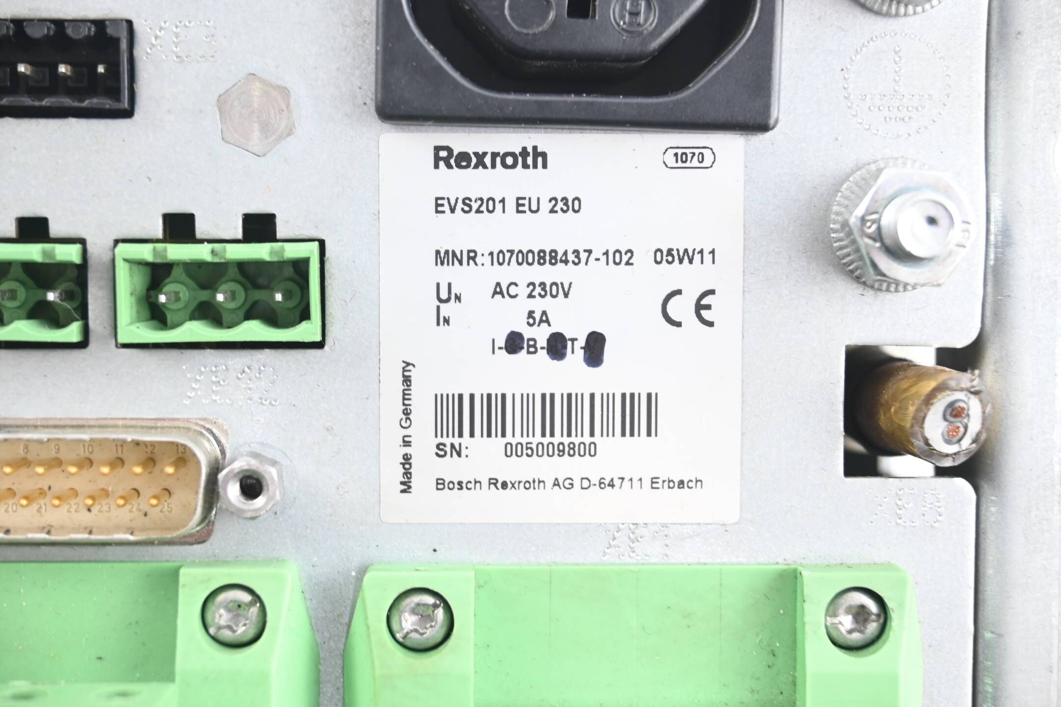 Bosch Rexroth Motorregeleinheit EVS201 EU 230 ( 1070088437 ) 1070088437-102