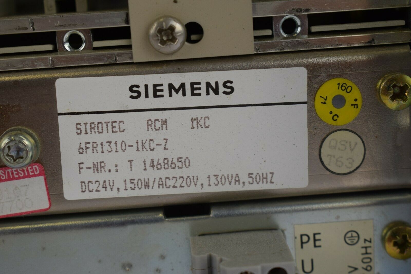Siemens sirotec RCM 1KC 6FR1 310-1KC-Z ( 6FR1310-1KC-Z )