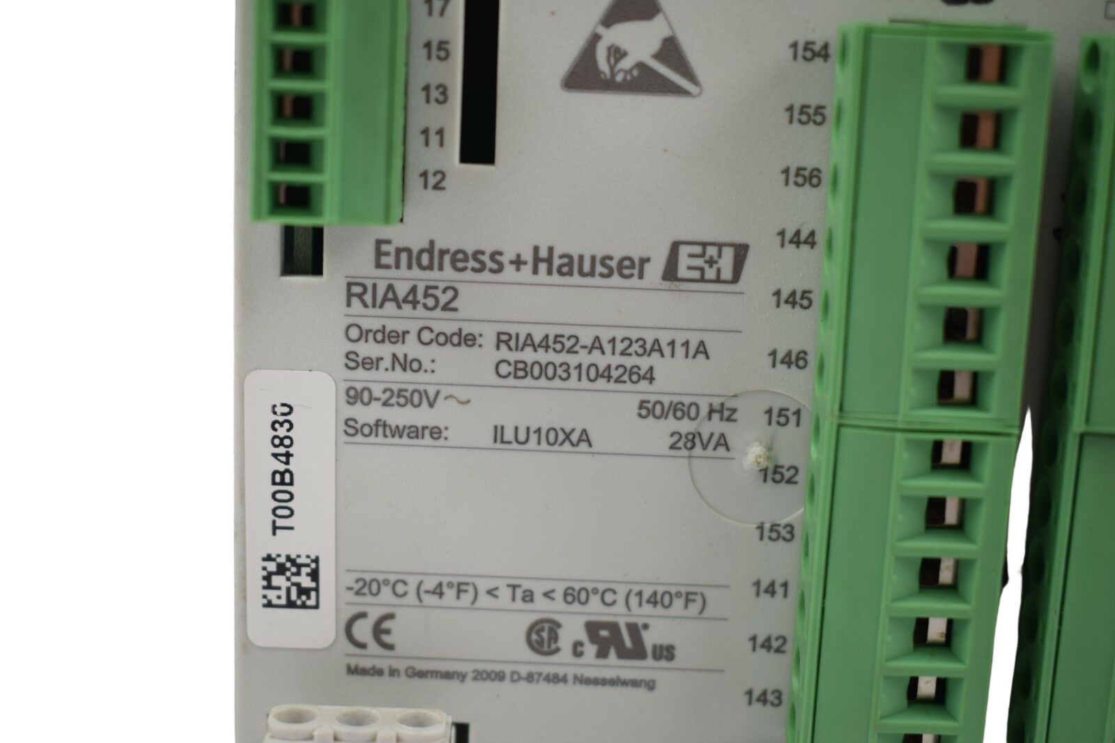 Endress+Hauser RIA452-A123A11A
