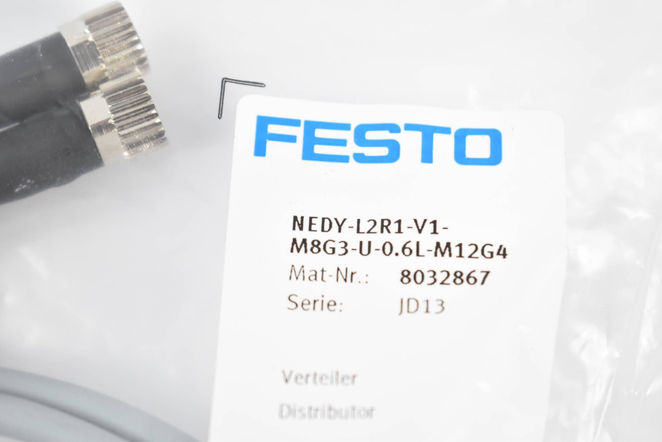 Festo Verteiler NEDY-L2R1-V1-M8G3-U-0.6L-M12G4 ( 8032867 )