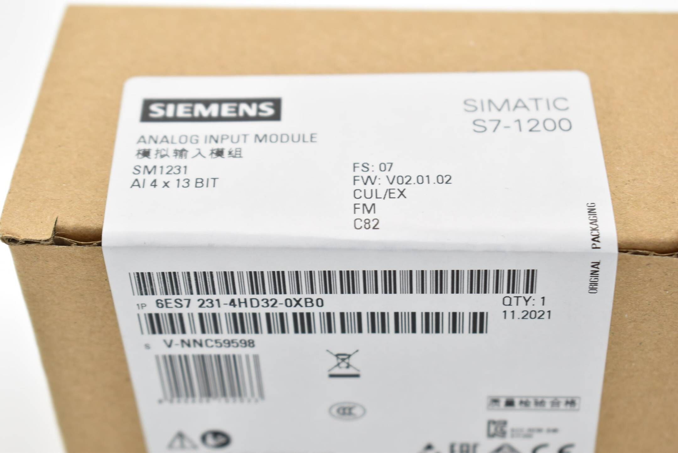 Siemens Simatic S7-1200 AI 6ES7231-4HD32-0XB0 ( 6ES7 231-4HD32-0XB0 )
