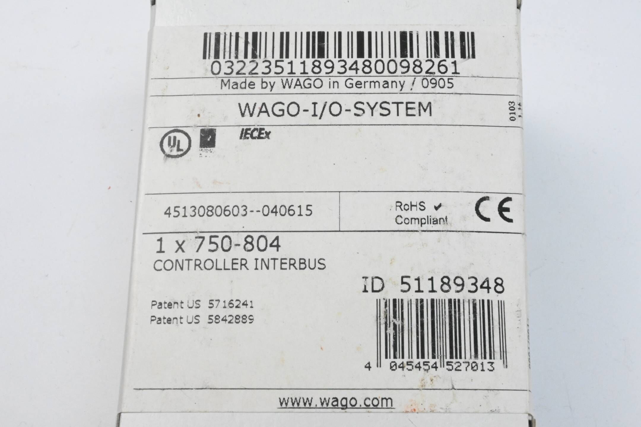 Wago Interbus Controller 750-804