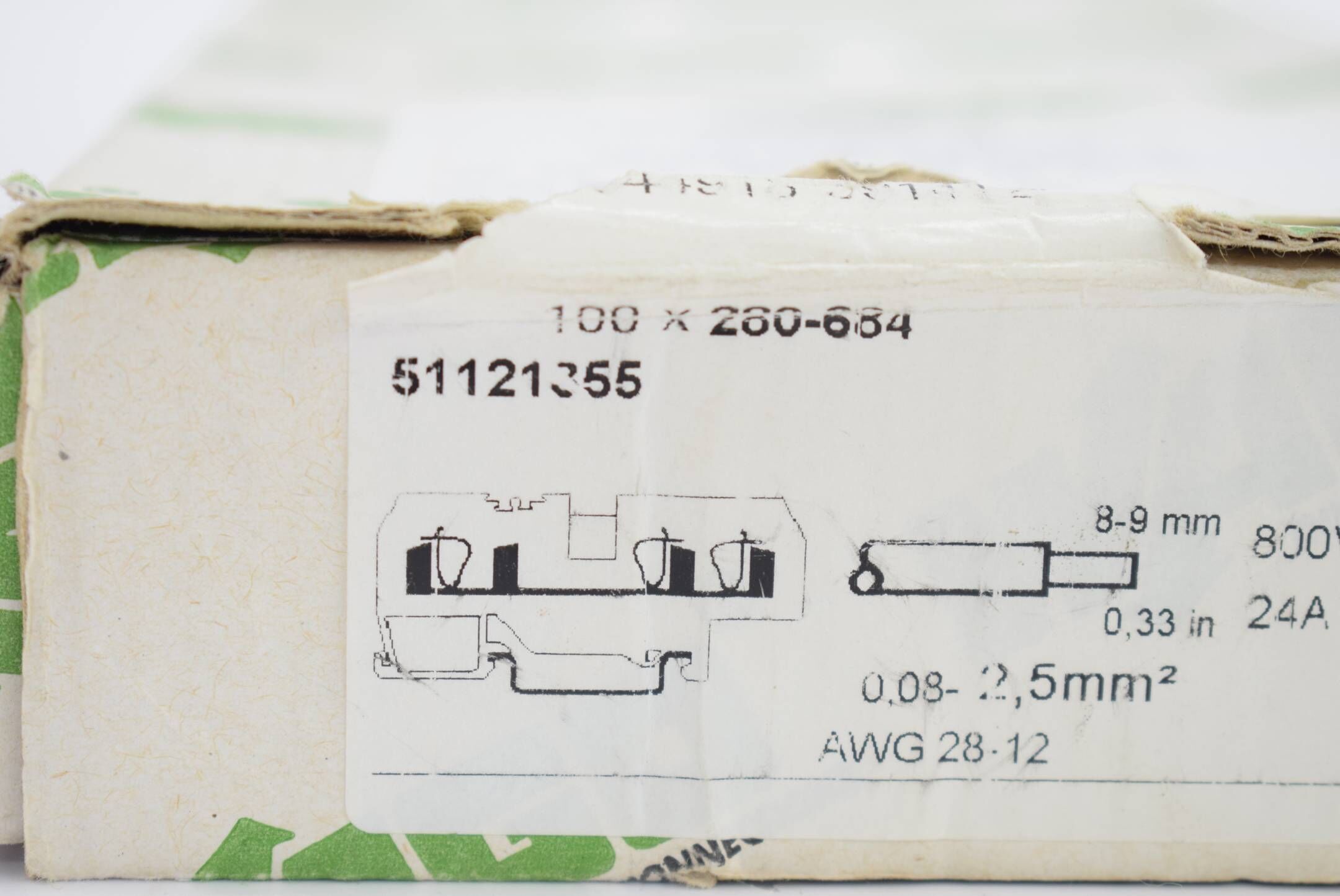 60x Wago 3-Leiter-Durchgangsklemme 280-684 ( 280684 )