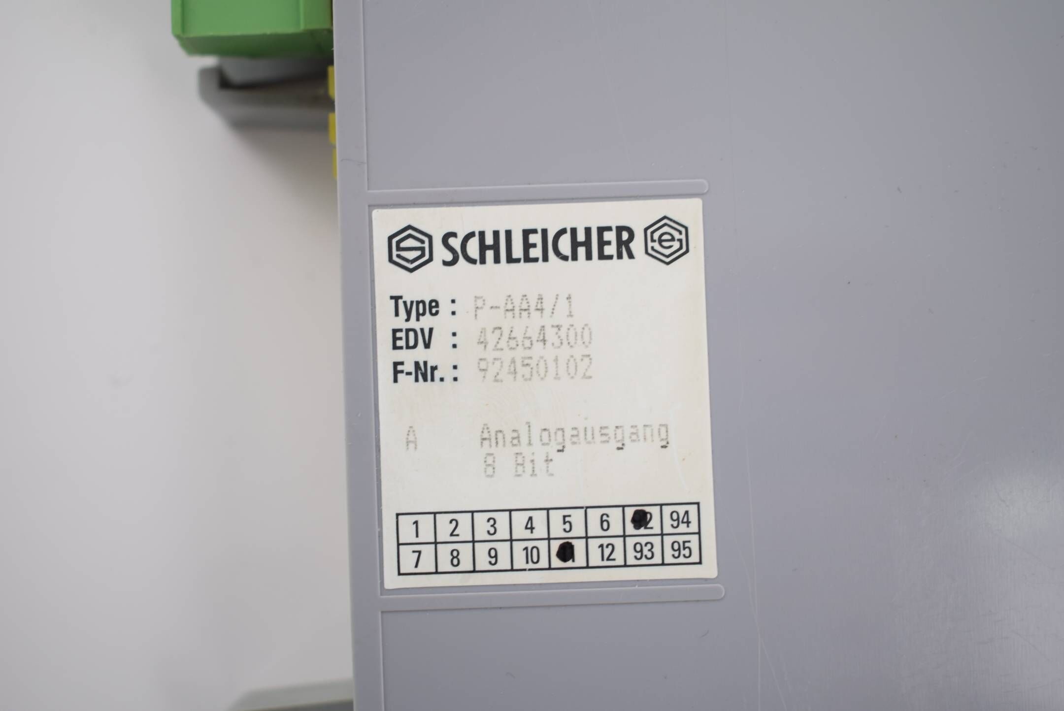 Schleicher Analoges Ausgangsmodul P-AA4/1