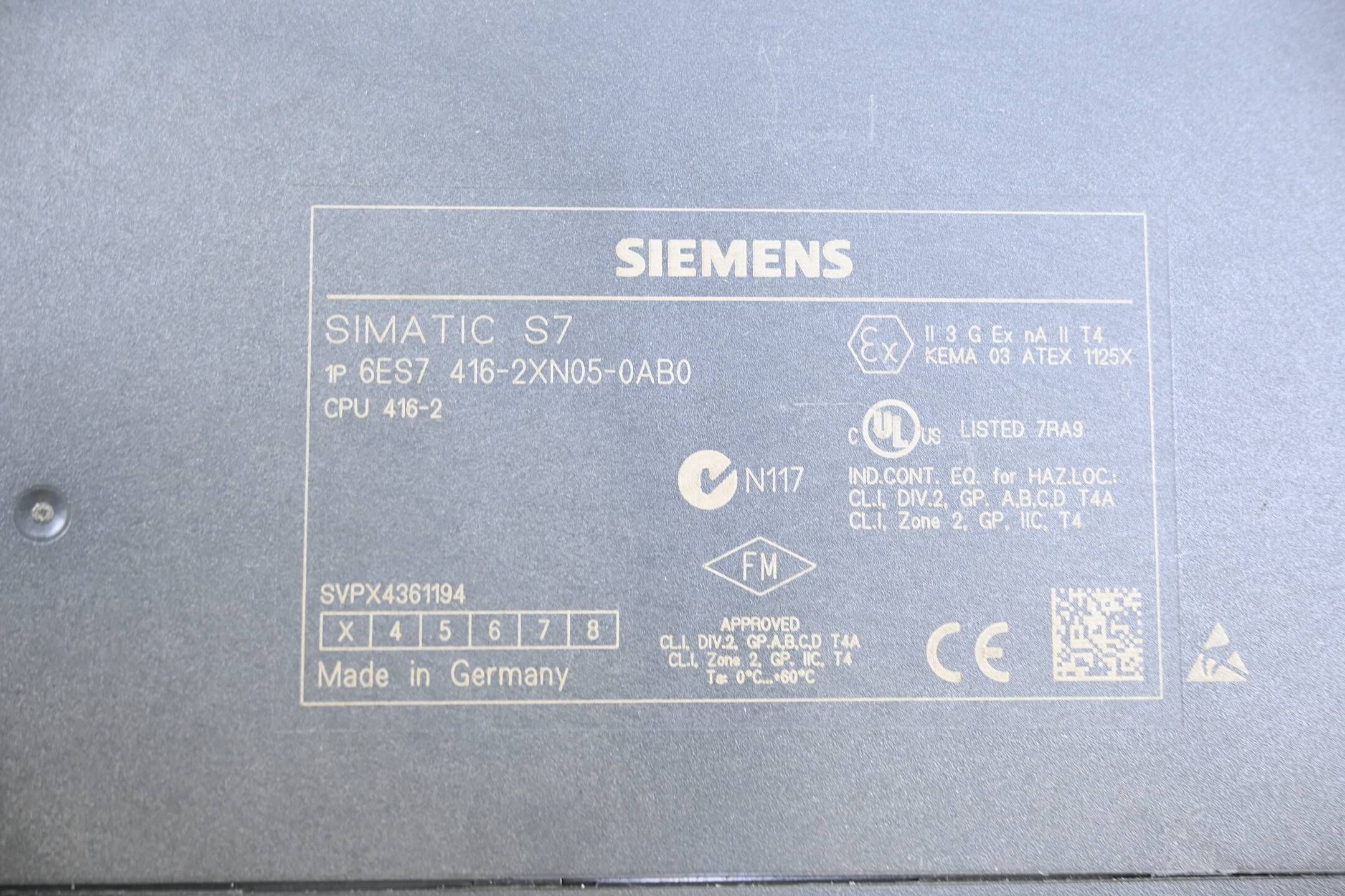 Siemens Simatic S7-400 CPU416-2 6ES7416-2XN05-0AB0 ( 6ES7 416-2XN05-0AB0 ) E.03