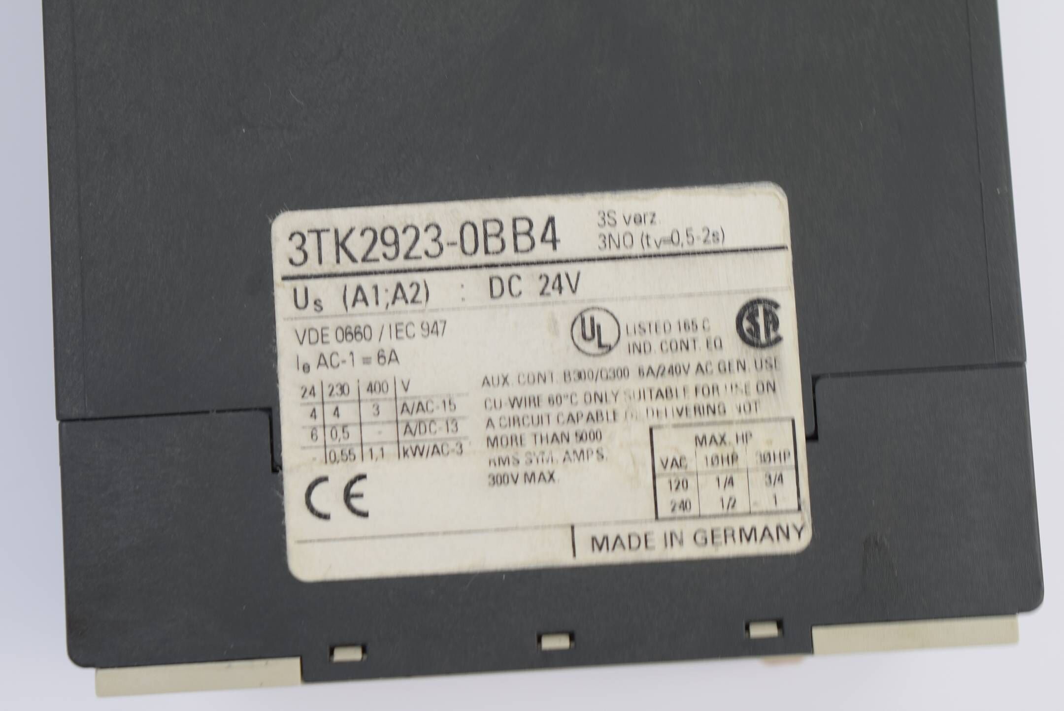 Siemens Verzögerungsbaustein 3TK2923-0BB4 ( 3TK2 923-0BB4 )