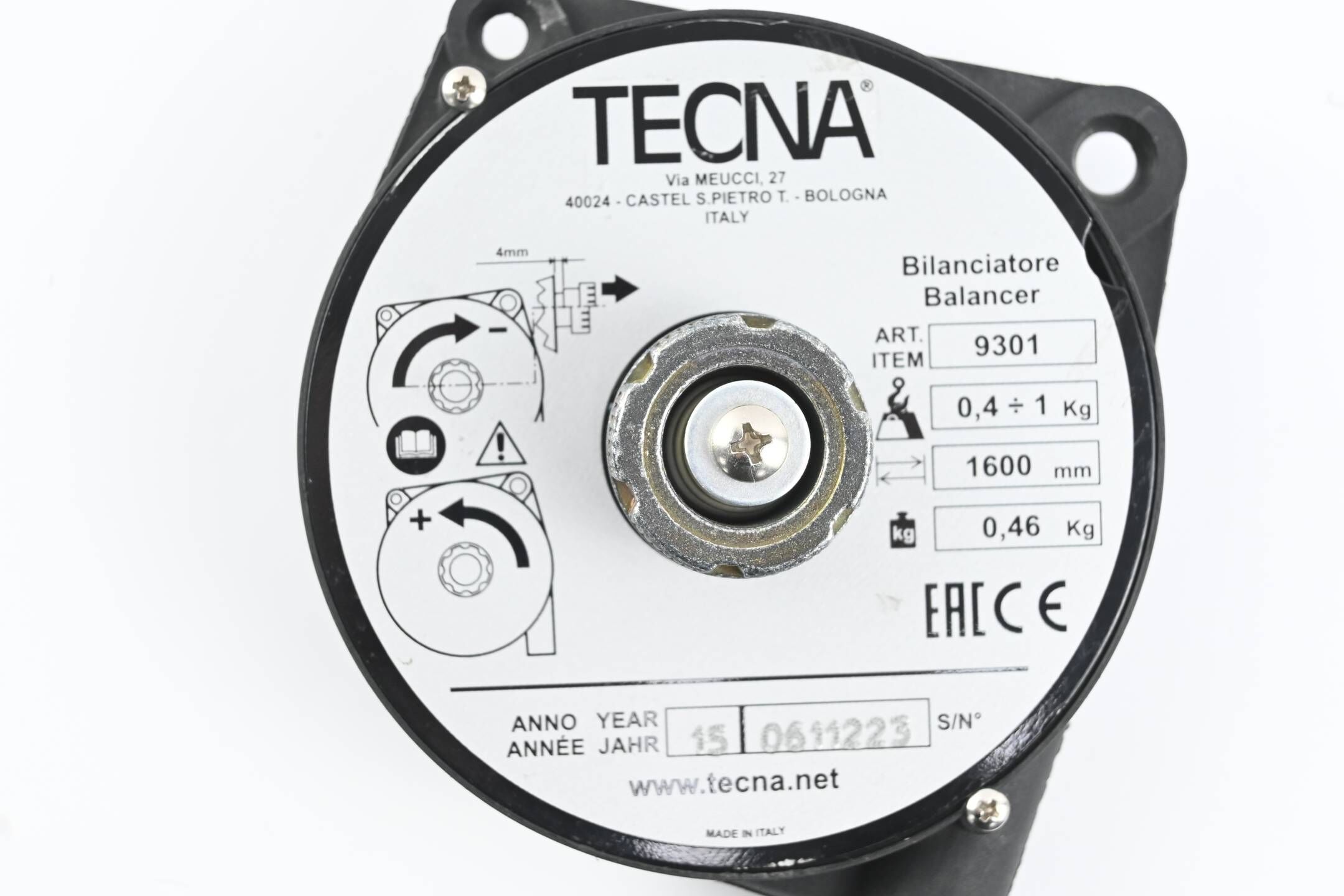 Tecna Federzug 9301 Tragleistung: 0,4-1kg Seilauszug: 1600mm