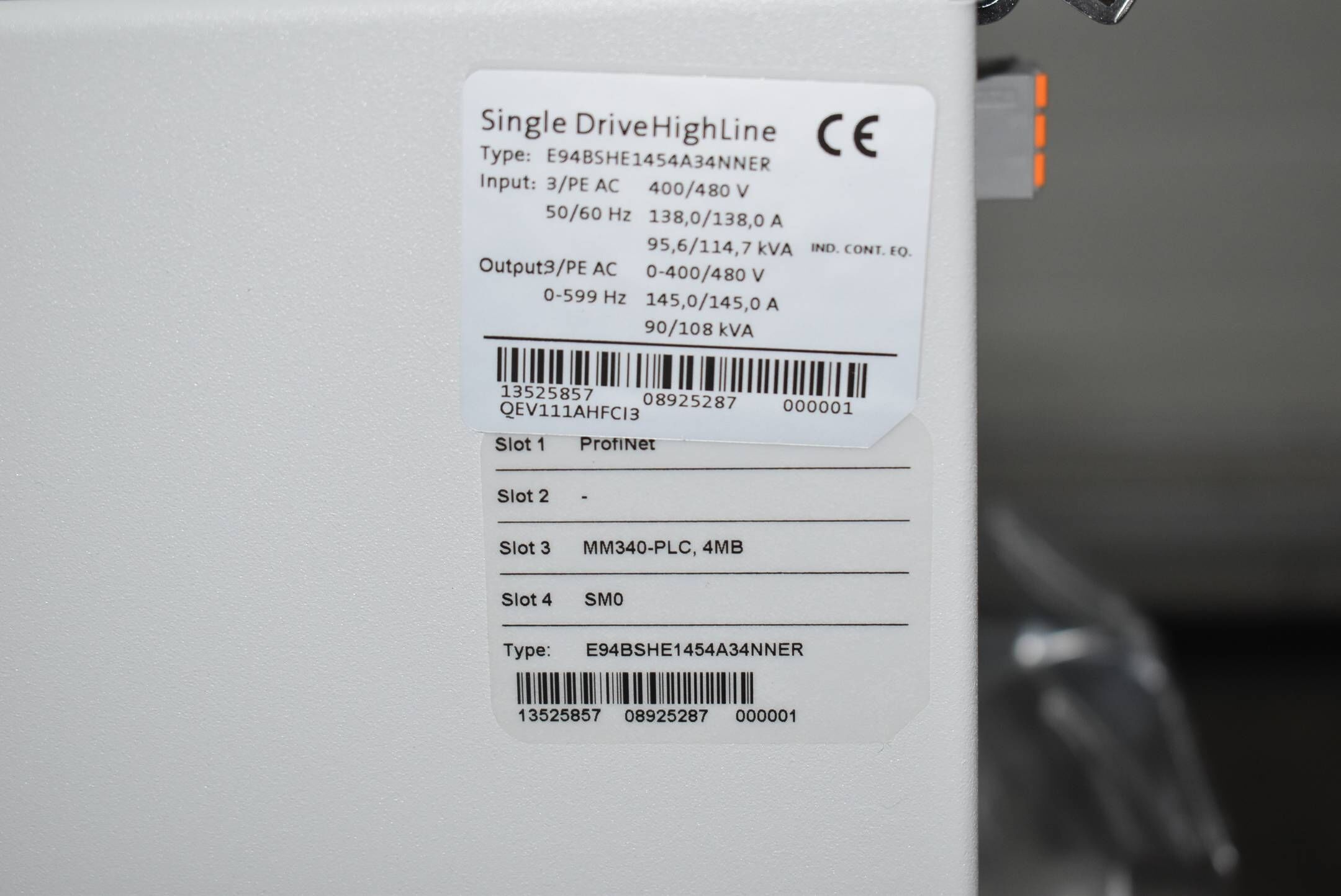 Lenze Servo Drives 9400 Single Drive E94BSHE1454A34NNER ( 13525857 )