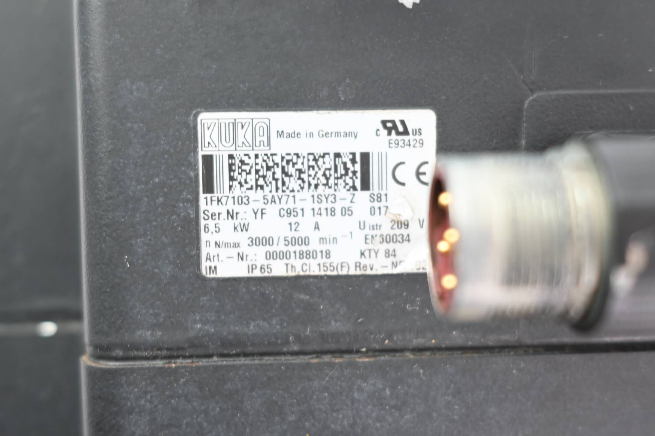 Siemens Synchron-Servomotor 1FK7 103-5AY71-1SY3-Z ( 1FK7103-5AY71-1SY3-Z )