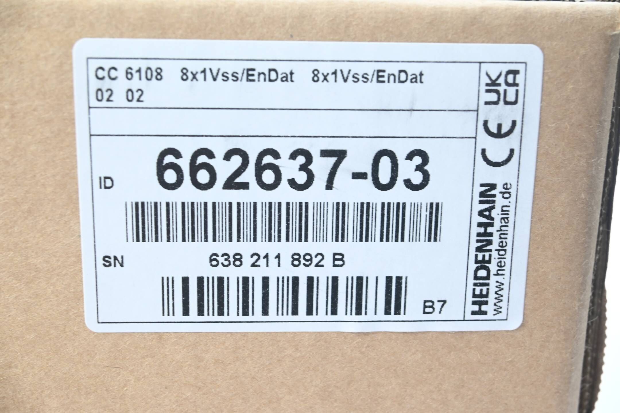 Heidenhain Regeleinheit CC 6108 8x1Vss/EnDat 8x1Vss/EnDat 02 02 ( 662637-03 ) B7