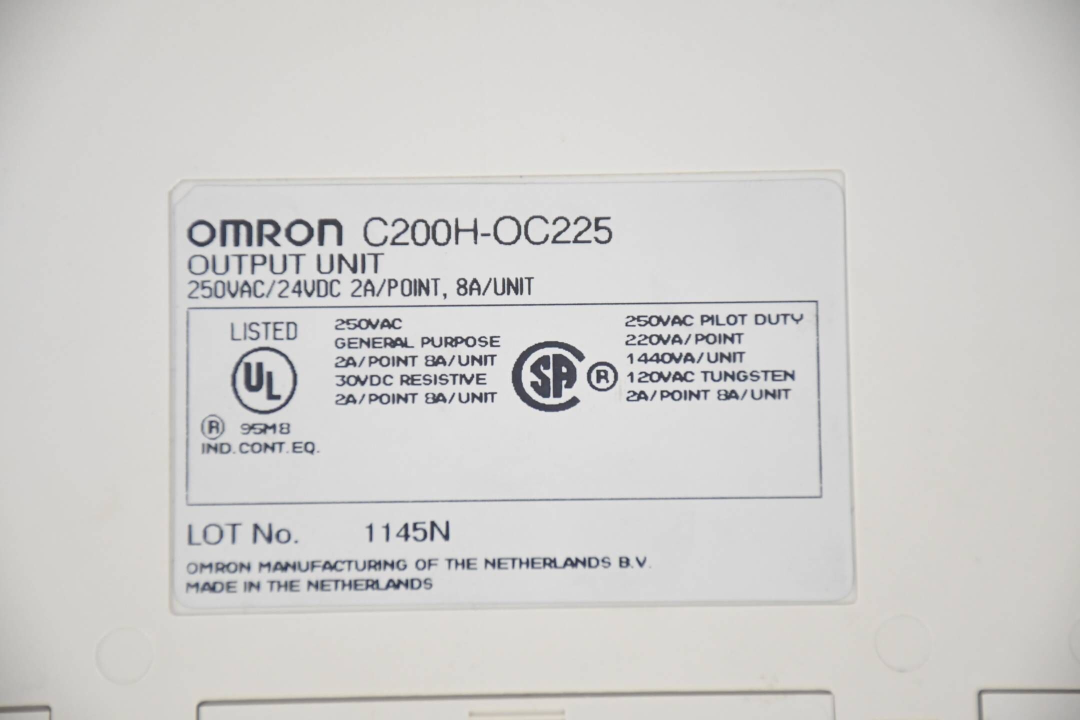 Omron Ausgangsmodul C200H-0C225 250VAC/24VDC