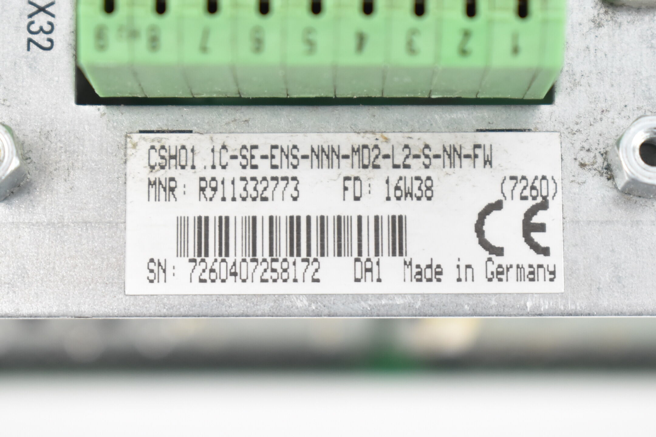 Rexroth Steuereinheit CSH01.1C-SE-ENS-NNN-MD2-L2-S-NN-FW ( R911332773 ) FD:16W38