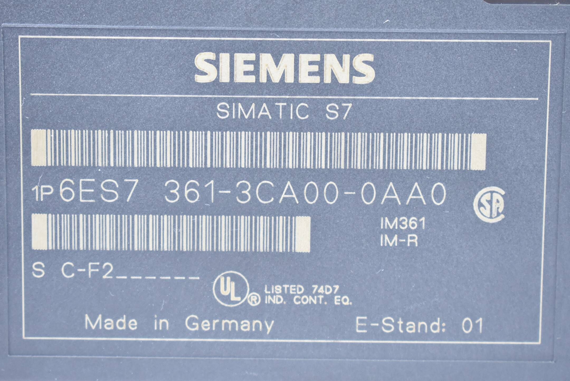 Siemens simatic S7-300 Anschaltung 6ES7 361-3CA00-0AA0 ( 6ES7361-3CA00-0AA0 )