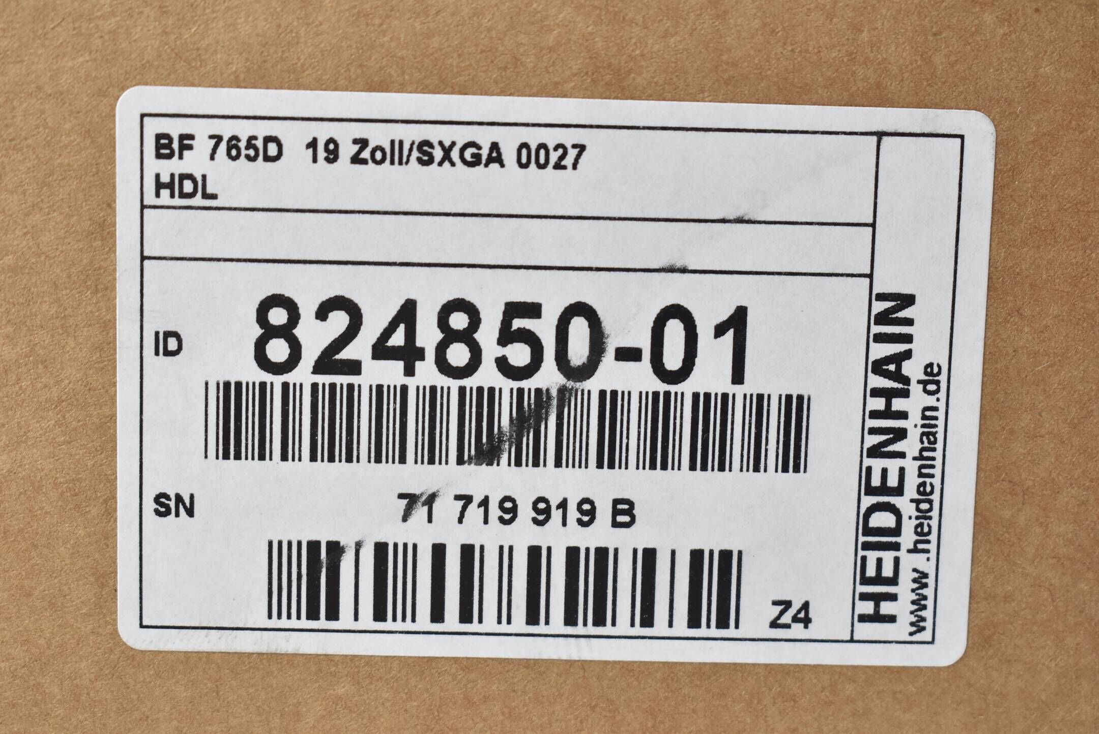 Heidenhain BF 765D Farb-/Flachbildschirm 824850-01 ( Z4 )