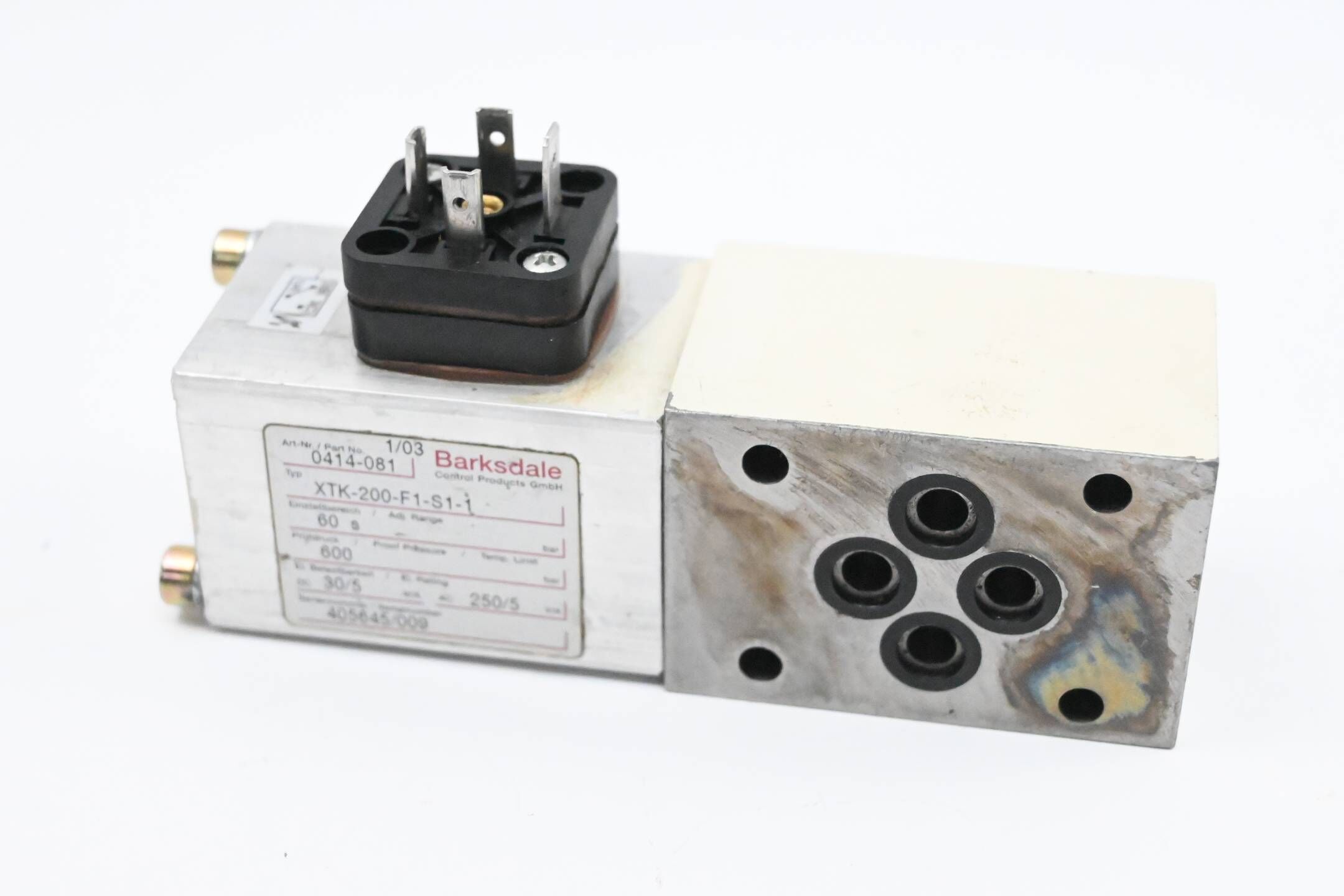 Barksdale Druckschalter XTK-200-F1-S1-1 0414-081