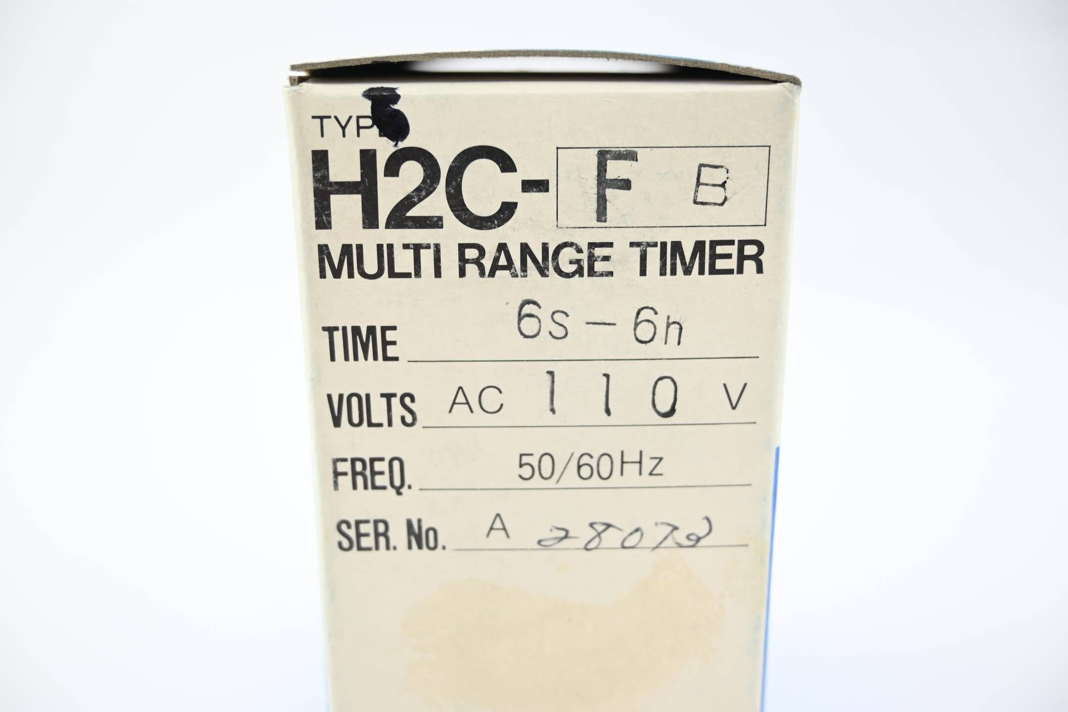 Omron Multi Range Timer 6s-6h 110 VAC ( H2C-F B )( H2C-F )