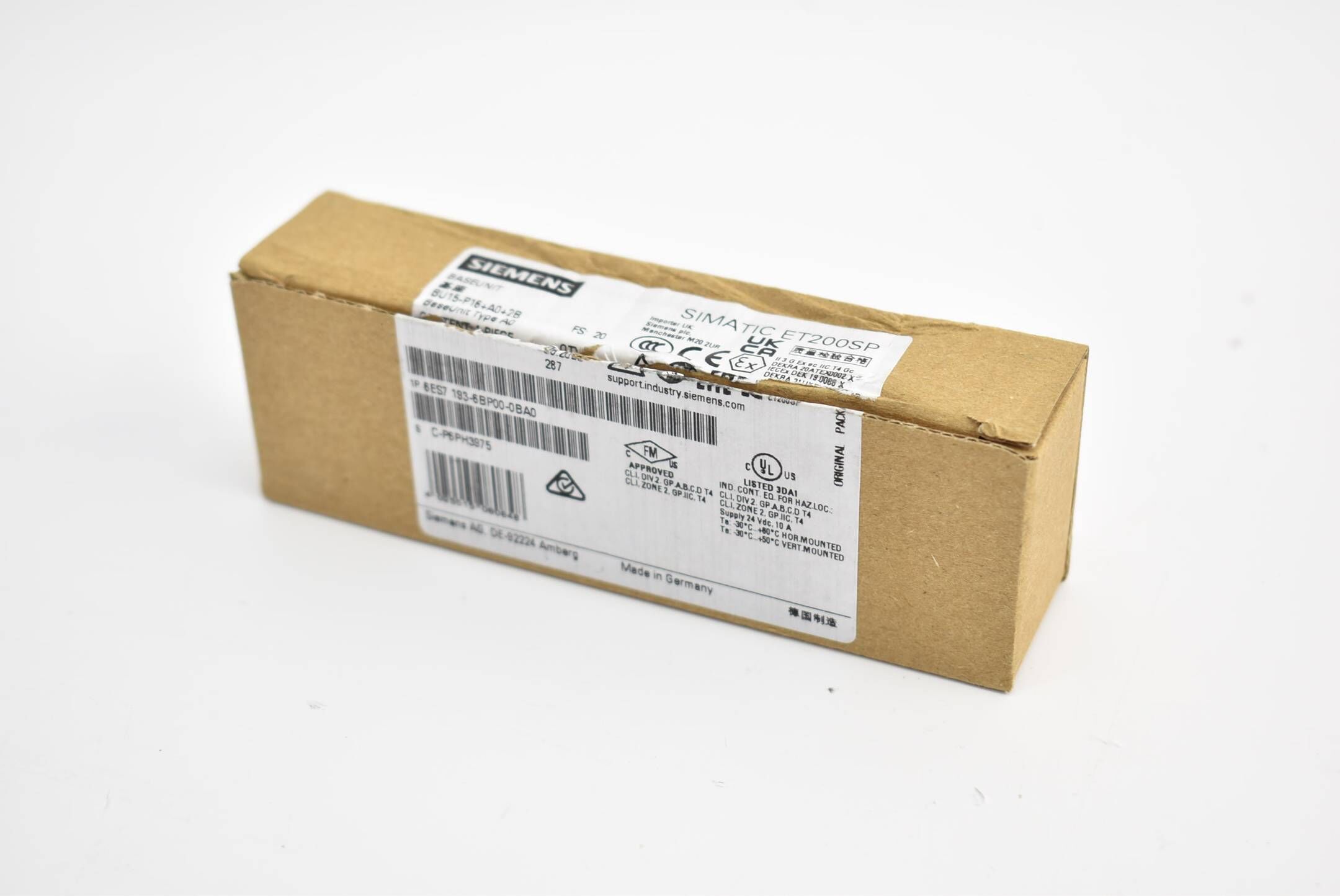 Siemens simatic ET200SP BU15 6ES7 193-6BP00-0BA0 ( 6ES7193-6BP00-0BA0 )