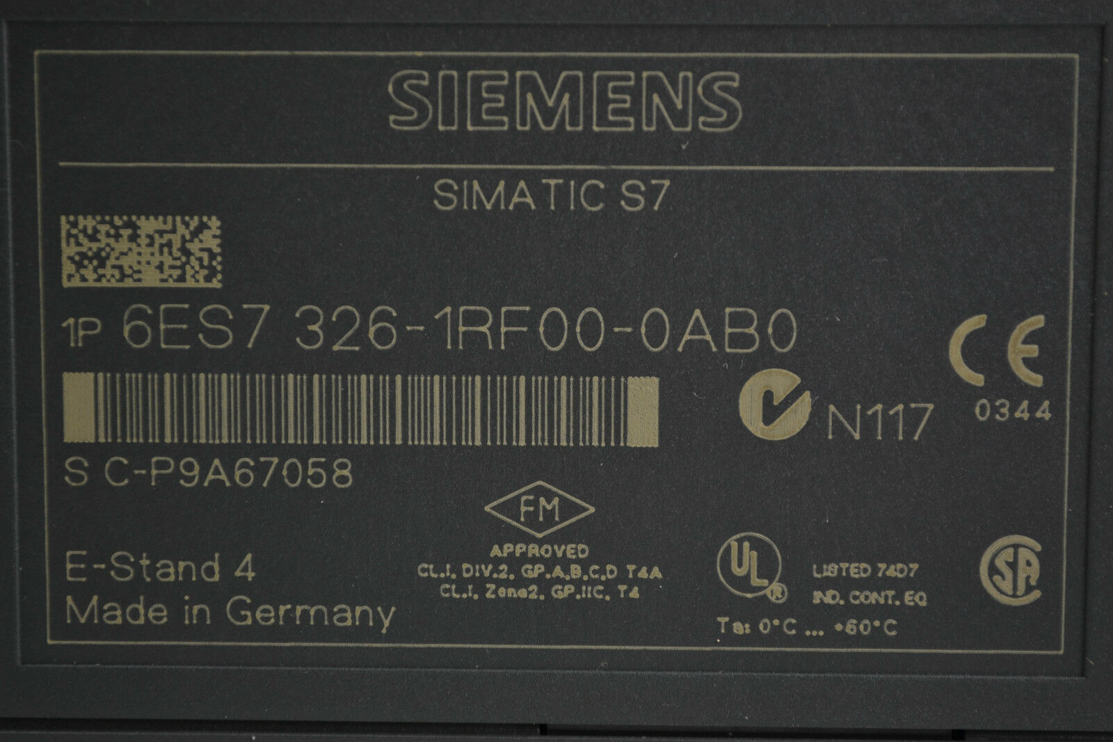 Siemens simatic S7 SM 326 6ES7 326-1RF00-0AB0 ( 6ES7326-1RF00-0AB0 )