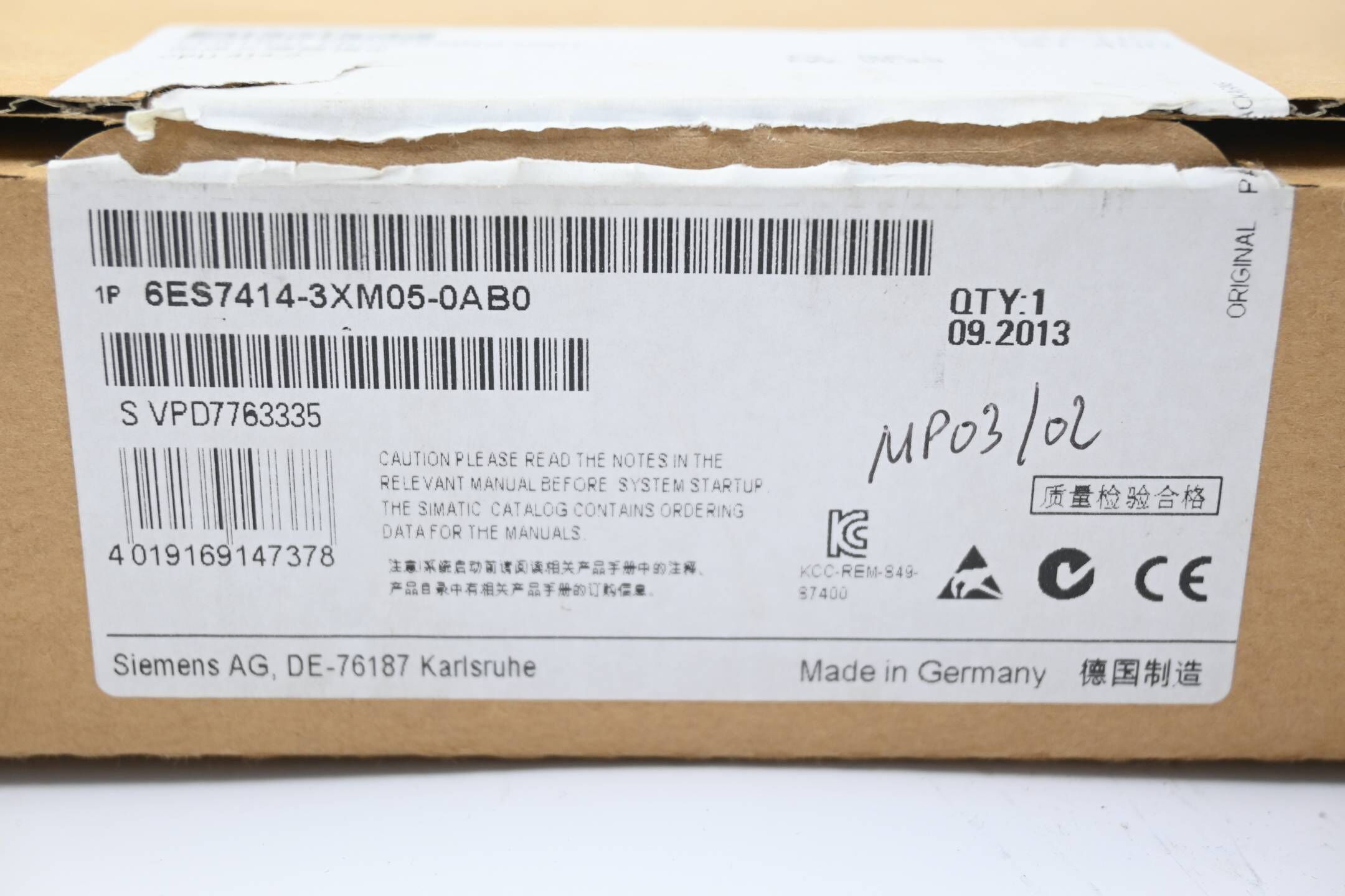 Siemens Simatic S7-400 CPU 414-3 6ES7414-3XM05-0AB0 ( 6ES7 414-3XM05-0AB0 ) E.05