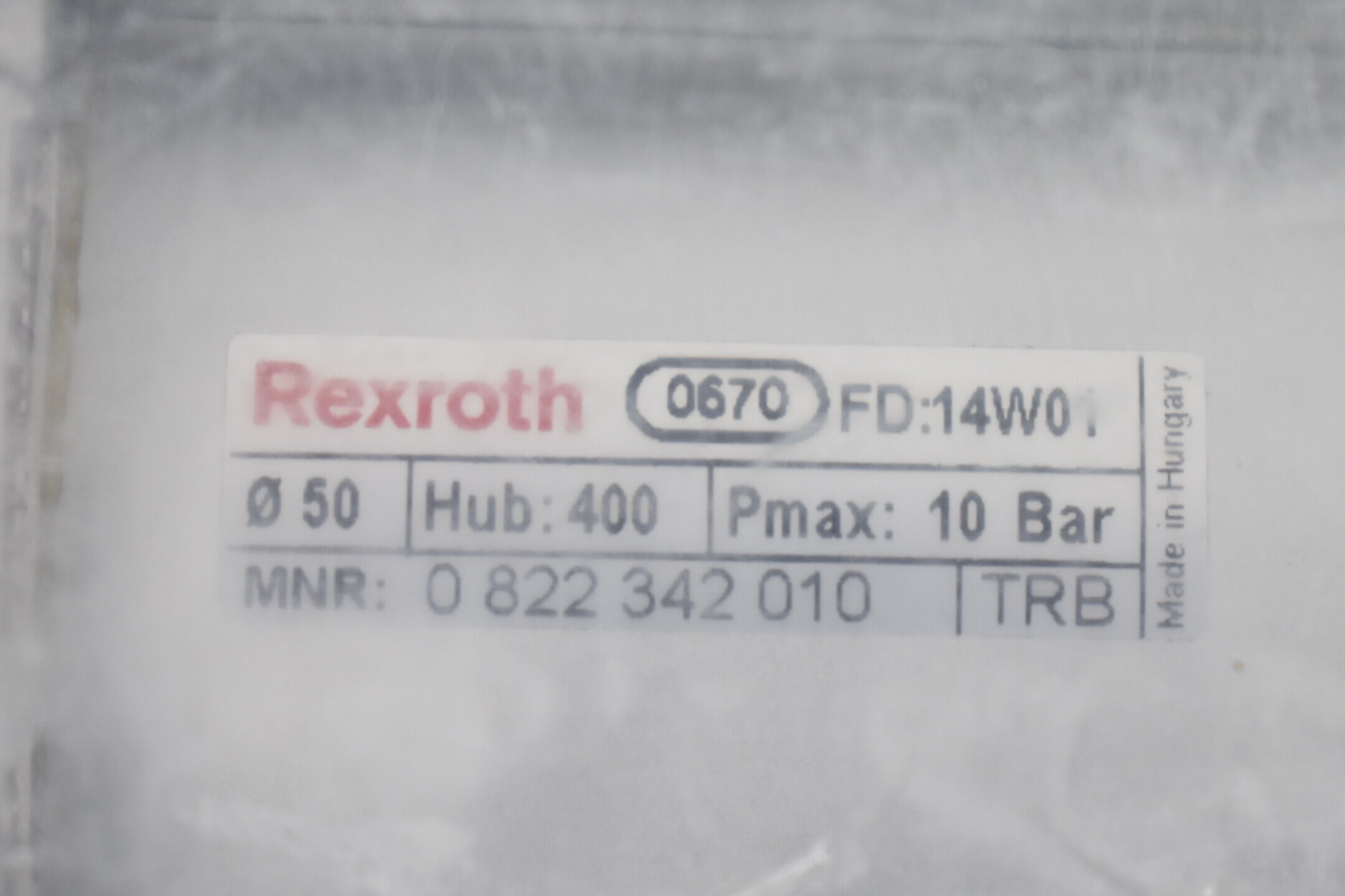 Bosch Rexroth Pneumatikzylinder 0 822 342 010 ( 0822342010 ) 10 bar