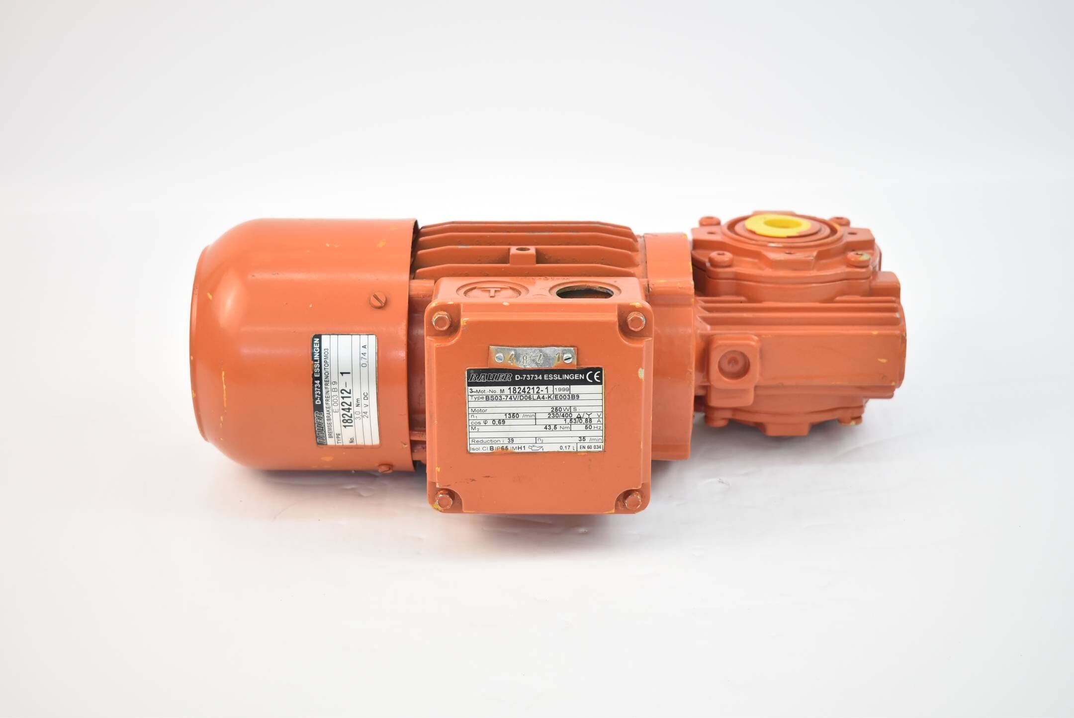Bauer Getriebemotor BS03-74V/D06LA4-K/E003B9 ( 1824212-1 ) + E 003 B 9