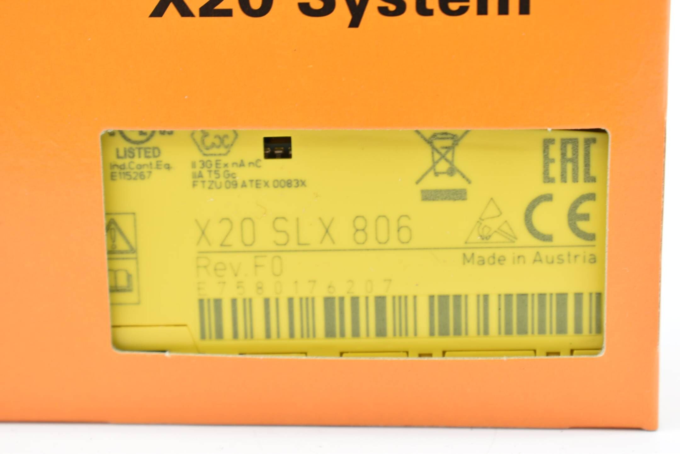 B&R automation sicheres digitales Mischmodul X20 SL X806 ( X20SLX806 ) Rev. F0