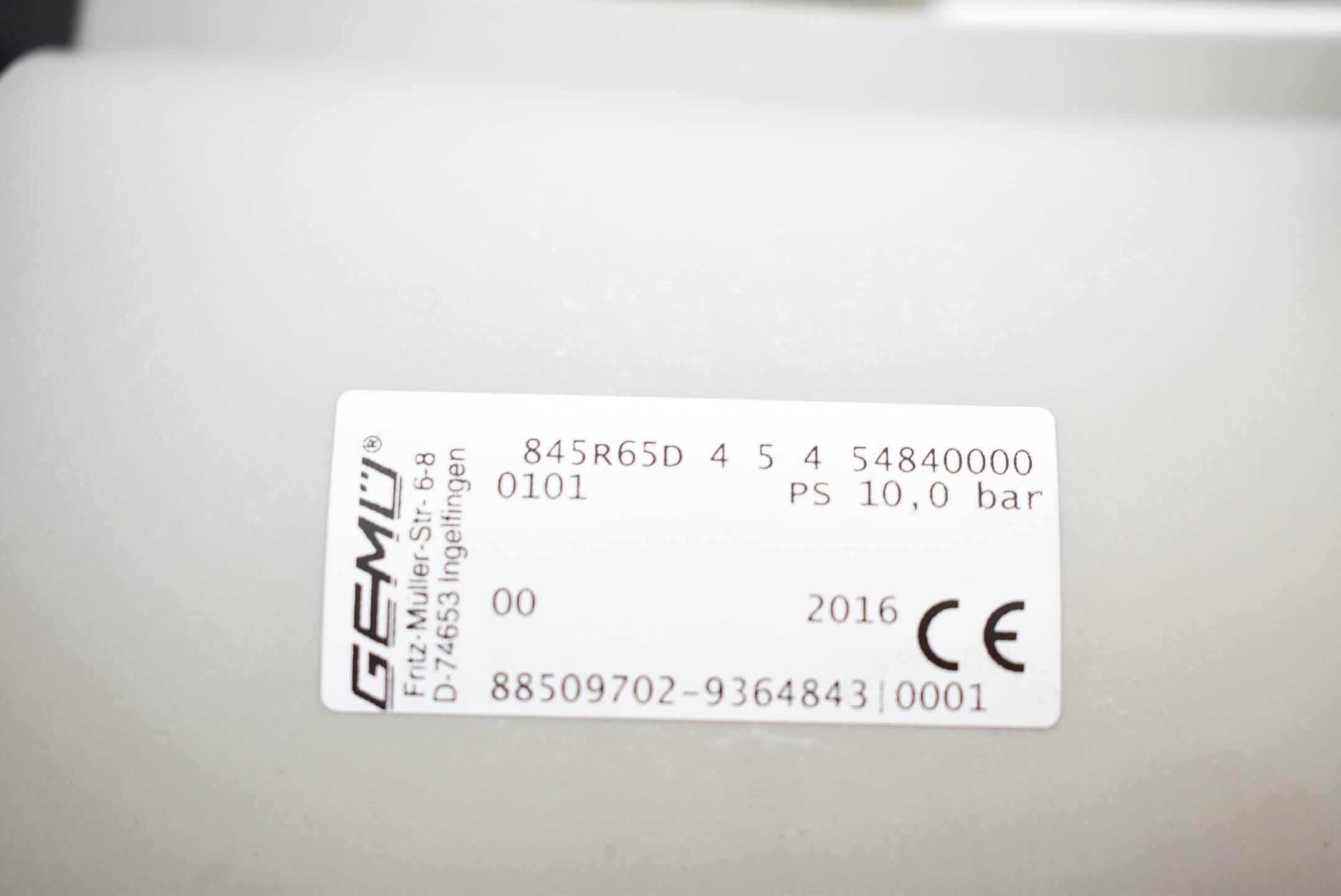 GEMÜ 845 Schwebekörper / Teilstrom - Durchflussmesser ( 845R65D ) 