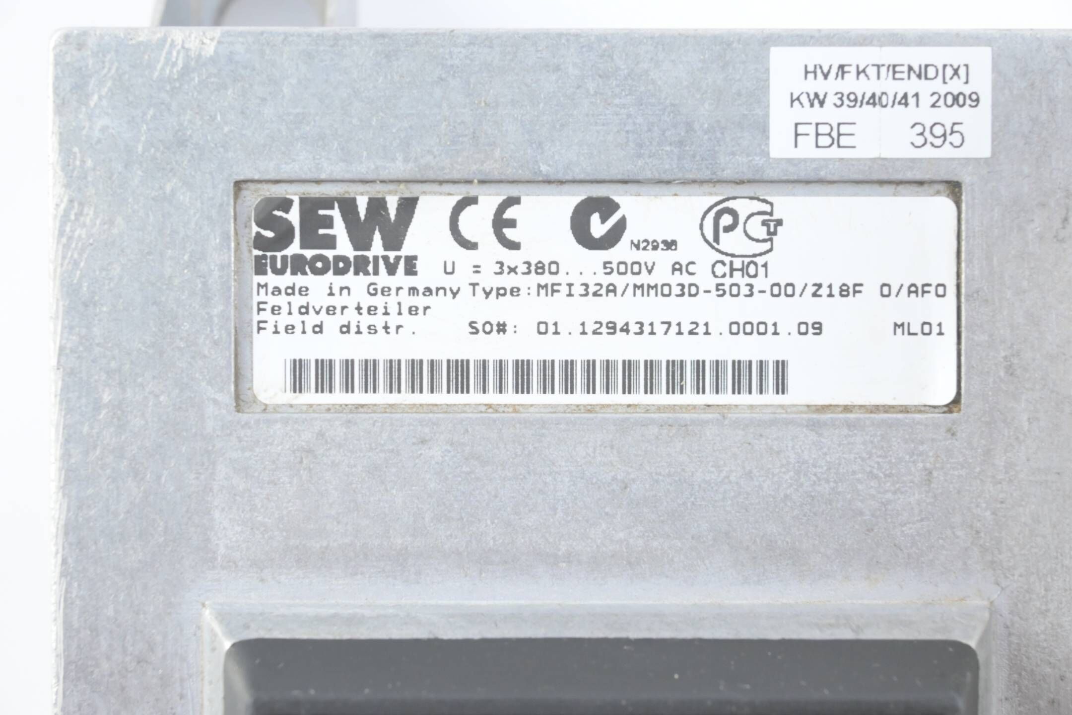 SEW Eurodrive Feldverteiler MFI32A/MM03D-503-00/Z18F 0/AF0