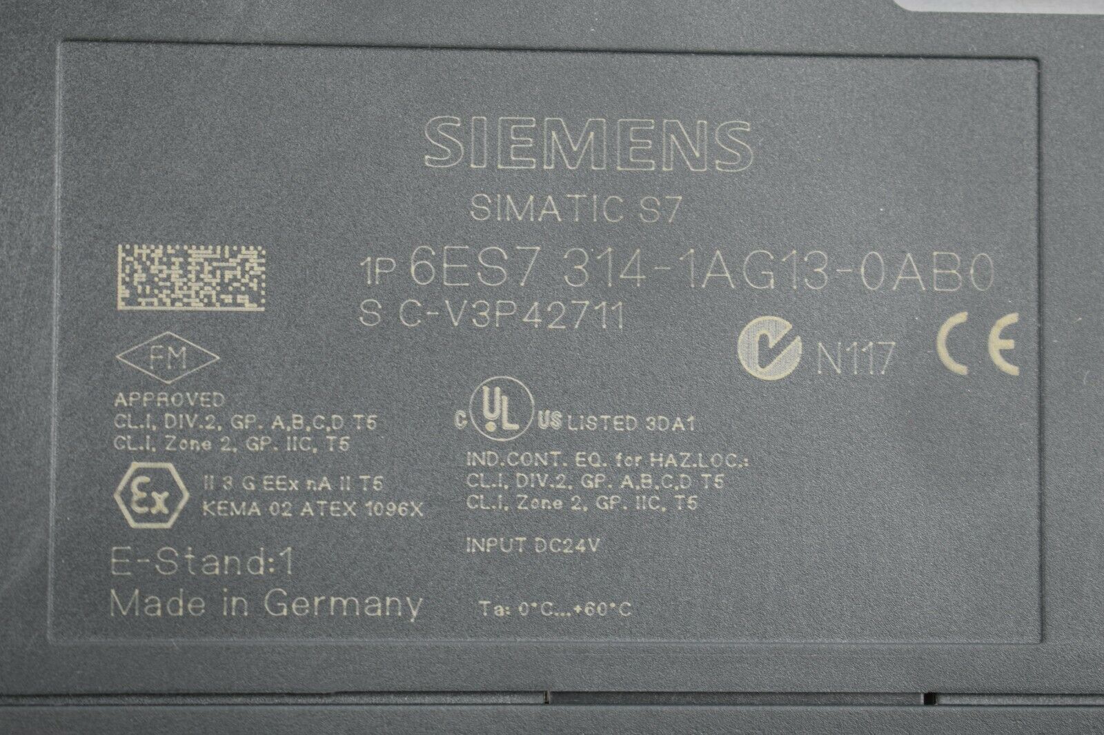 Siemens simatic S7 CPU314 6ES7 314-1AG13-0AB0 ( 6ES7314-1AG13-0AB0 ) E.1