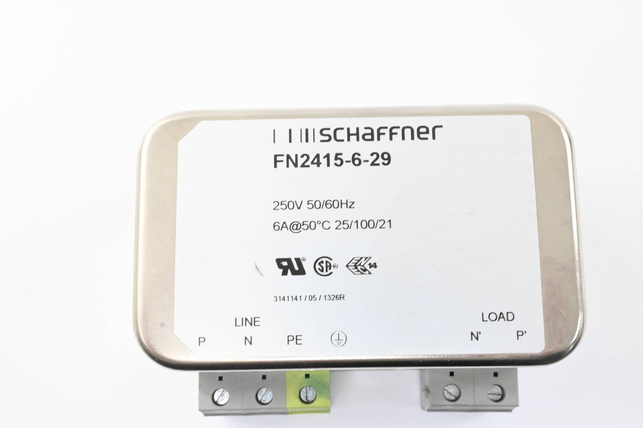 Schaffner Entstörfilter FN2415-6-29 ( 250 V / 50/60Hz )