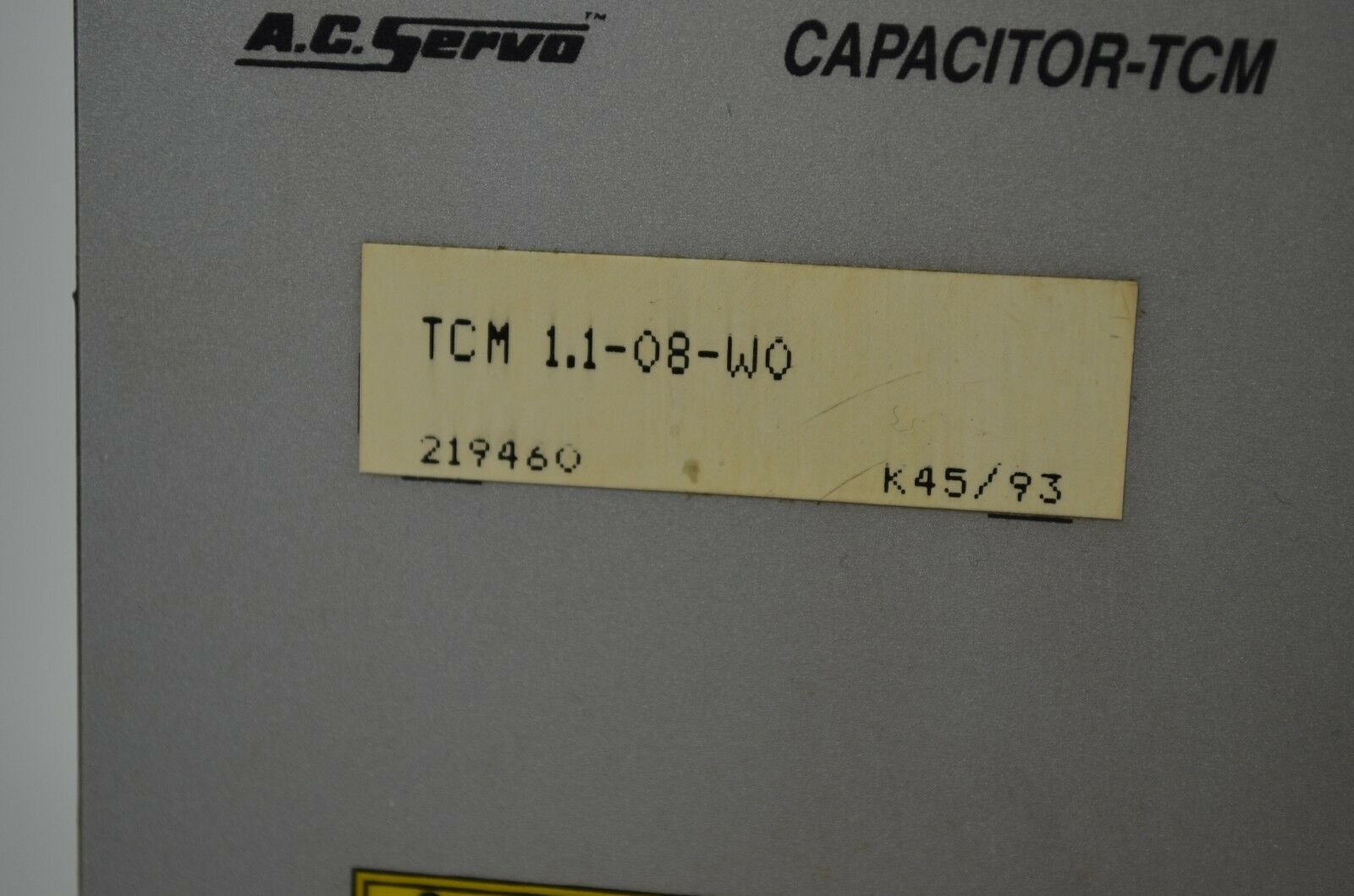 Indramat A.C. Servo Capacitor-TCM TCM 1.1-08-W0
