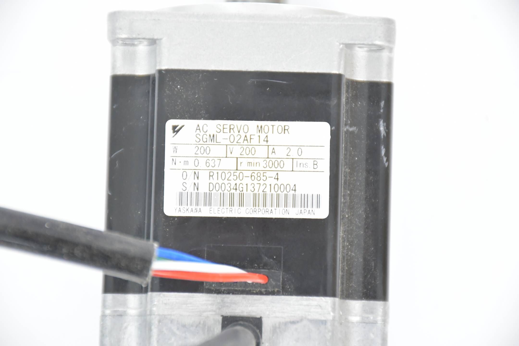 Yaskawa AC Servo Motor SGML-02AF14