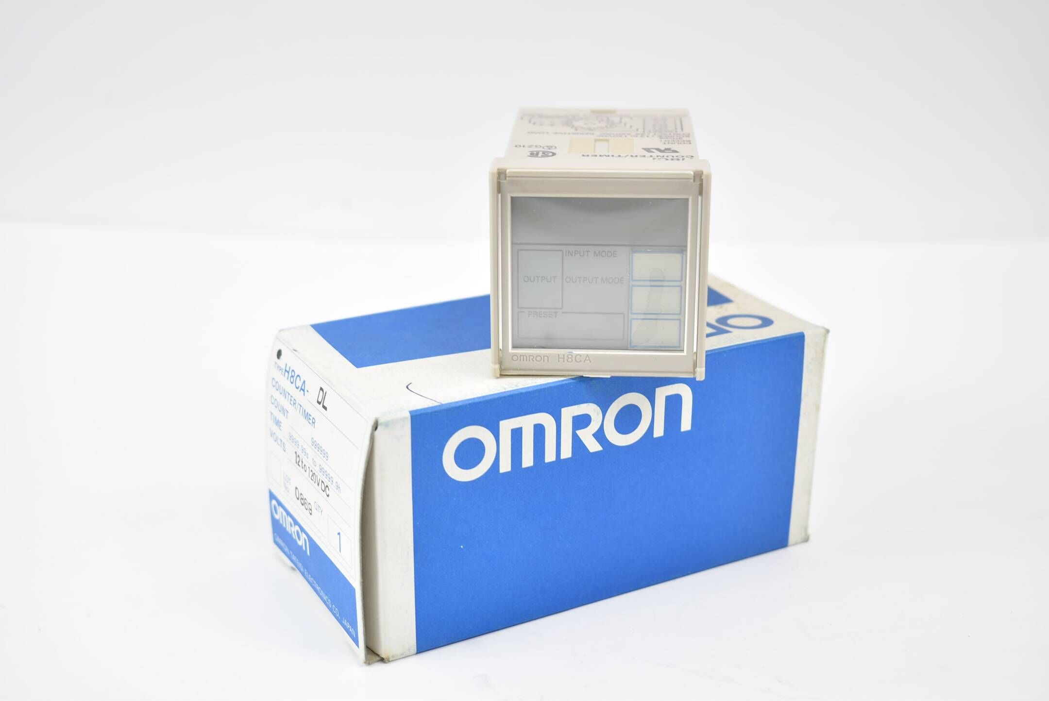Omron Counter/Timer H8CA-DL Count 999999 Time 9999.99s to 99999.9h 12 to 120 VDC