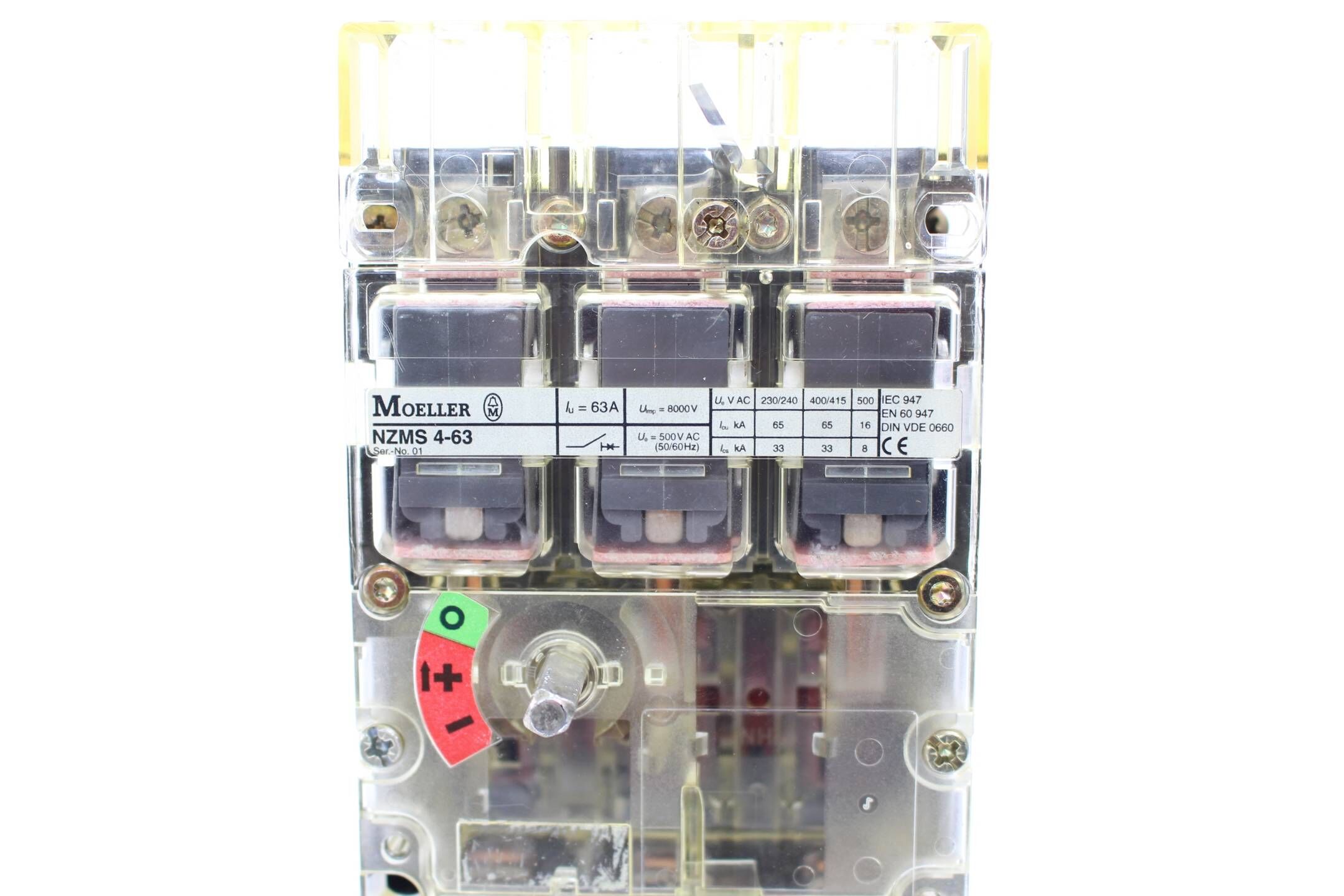Moeller Leistungsschalter 63A 8000V 500VAC 60/60Hz NZMS 4-63 ( NZMS4-63 )