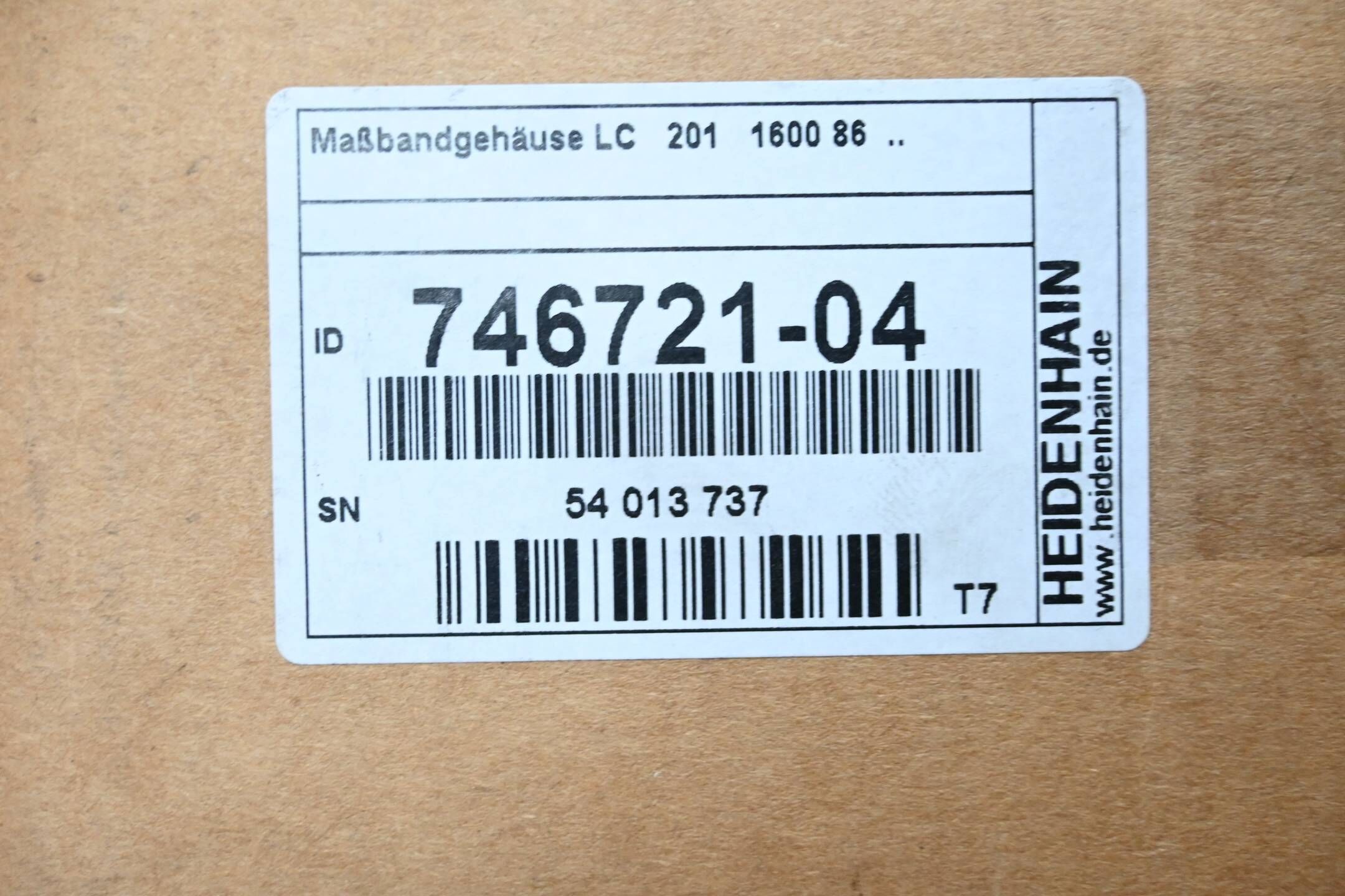 Heidenhain Maßbandgehäuse LC 201 746721-04 ( 746 721-04 ) Ver. T7