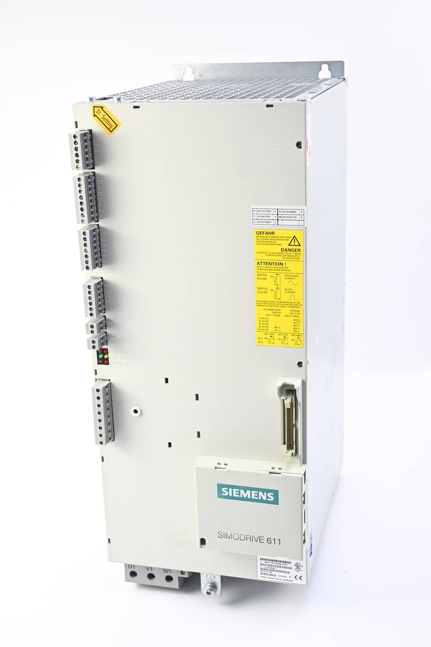 GENERALÜBERHOLT Siemens Simodrive E/R-Modul 6SN1145-1BA02-0CA1 Ver. F