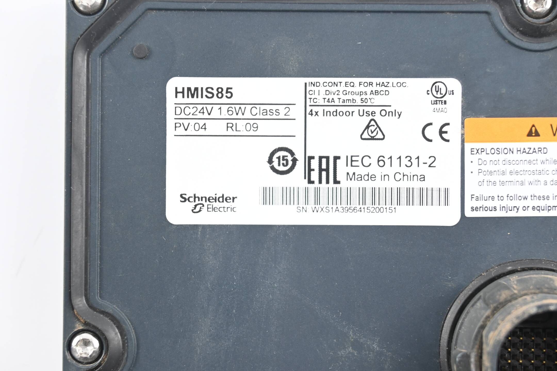 DEFEKT Schneider Electric Magelis Touchscreen HMIS85 inkl. Basismodul HMIS5T