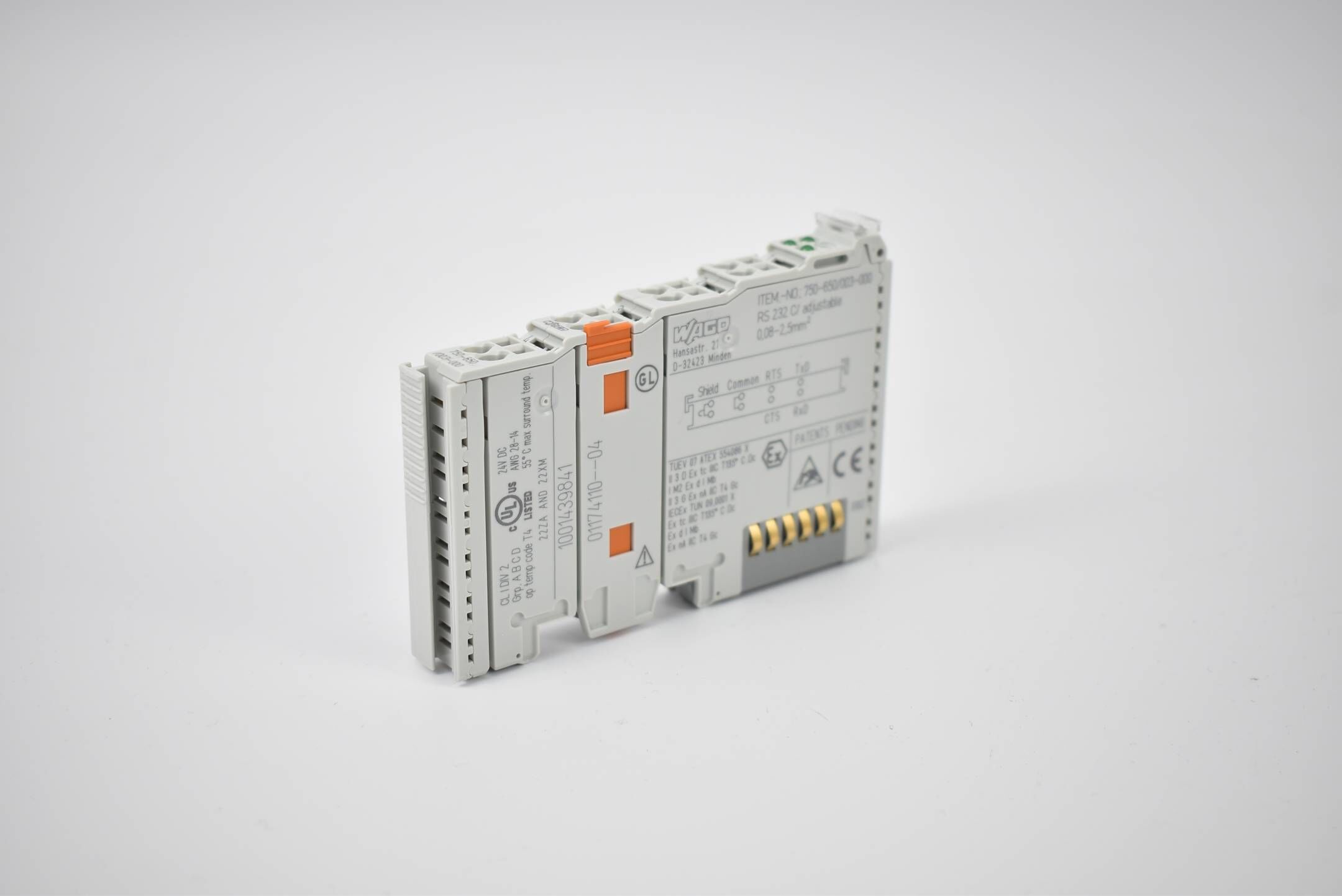 Wago serielle Schnittstelle RS-232 C einstellbar 750-650/003-000