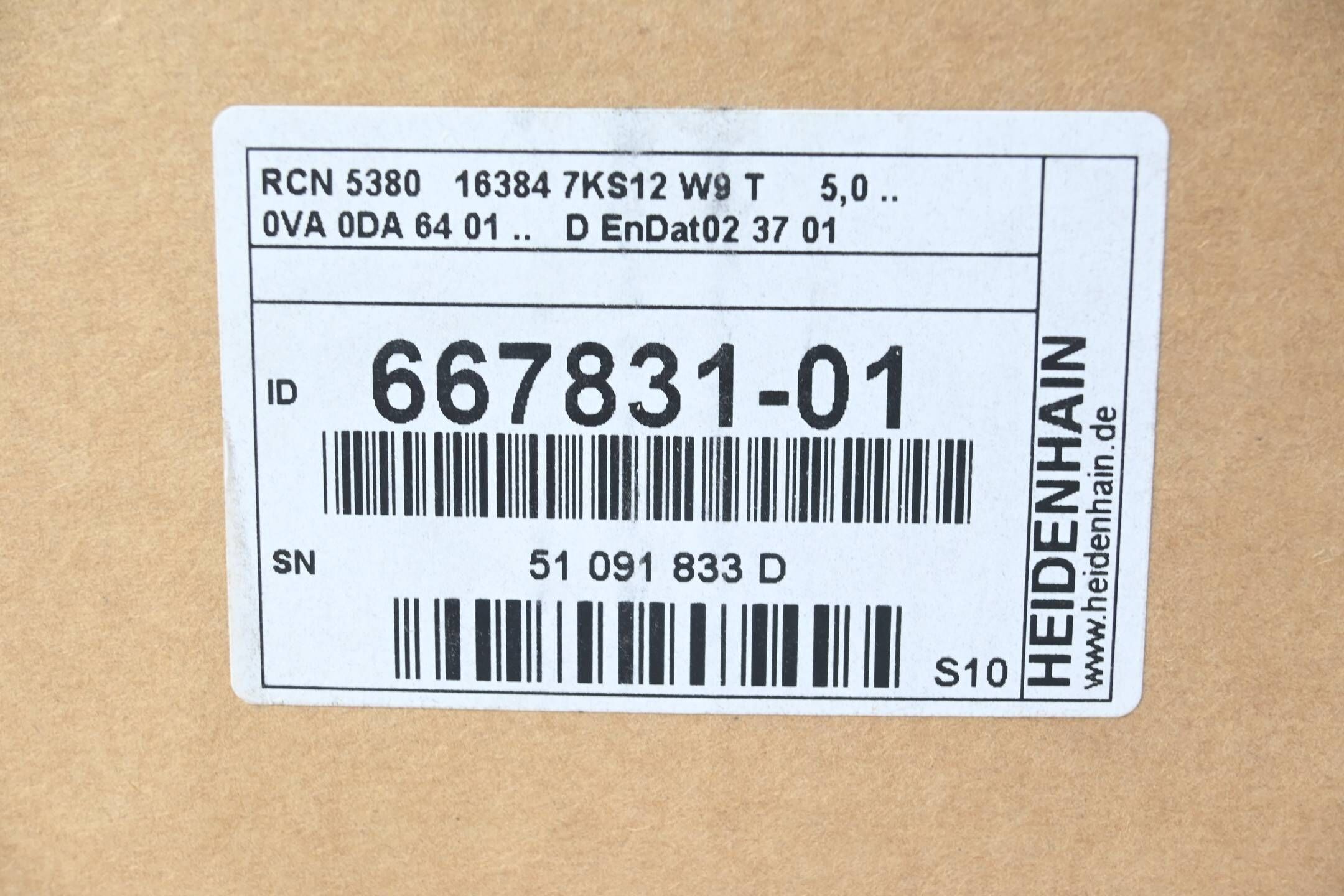 Heidenhain Absolutes Winkelmessgerät RCN 5380 ( 667831-01 ) 667 831-01 Ver. S10