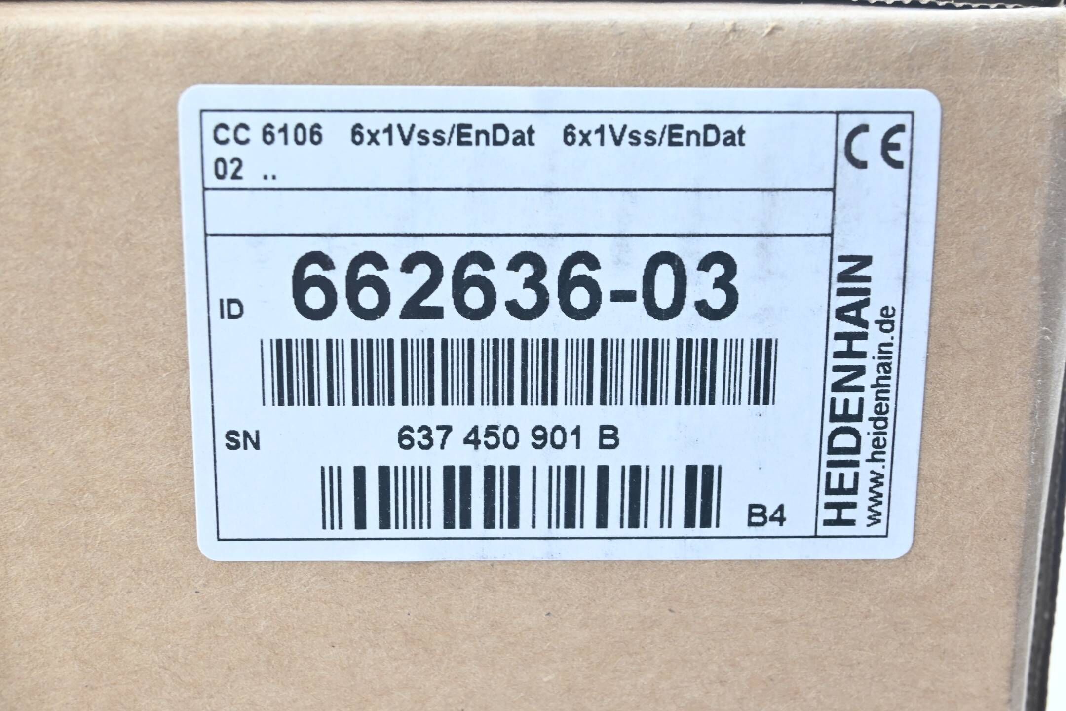 Heidenhain Regeleinheit CC 6106 6x1Vss/EnDat 6x1Vss/EnDat 02 ( 662636-03 ) V. B4