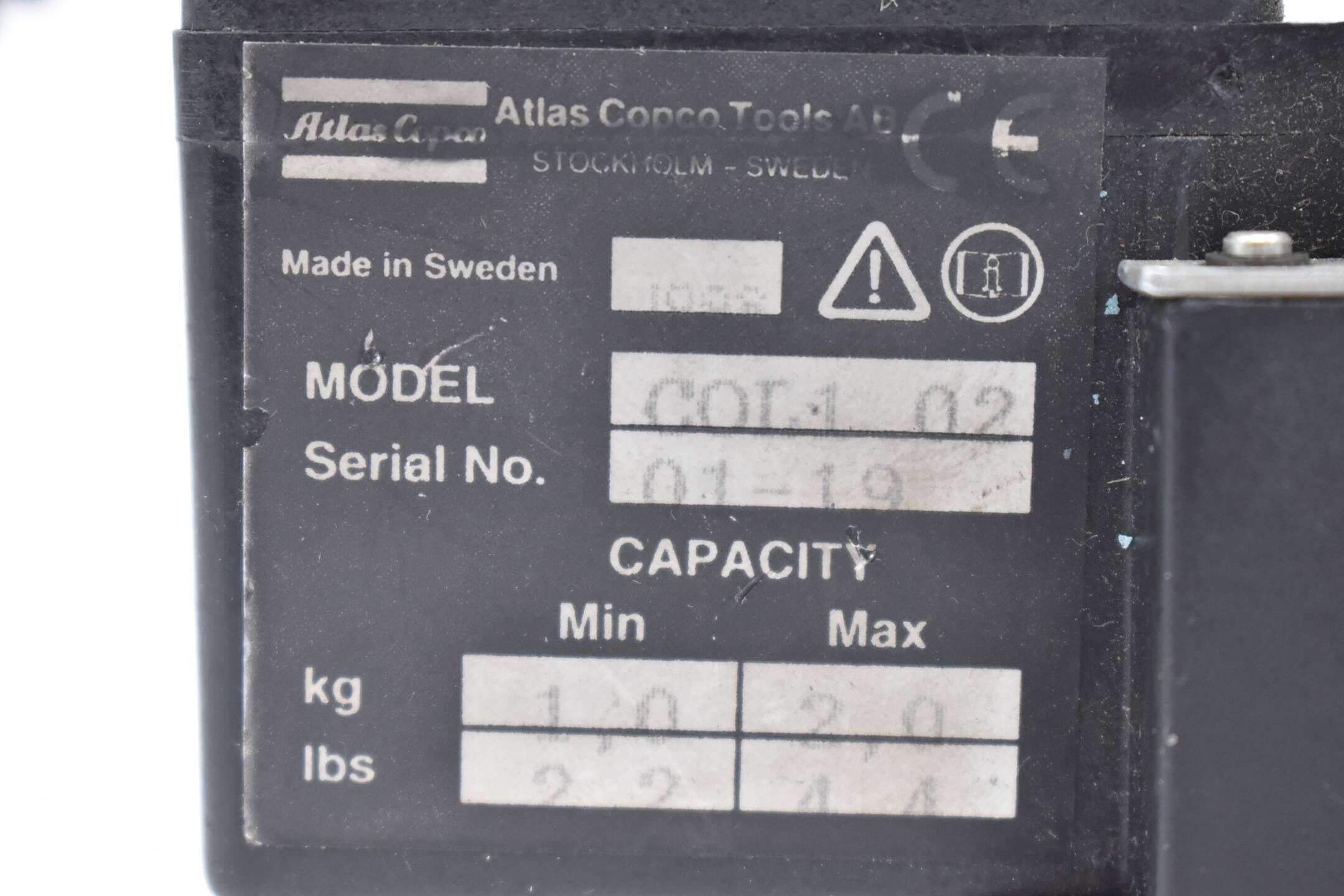 Altas Copco Tools AB Feder Werkzeug Balancer COL1-02 ( 1-2 kg )