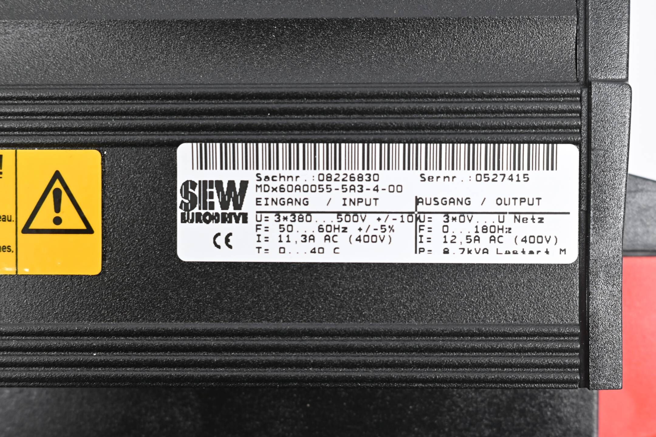 SEW Umrichter MDS60A0055-5A3-4-00 inkl. Leistungsteil MDX60A0055-5A3-4-00 + MDS