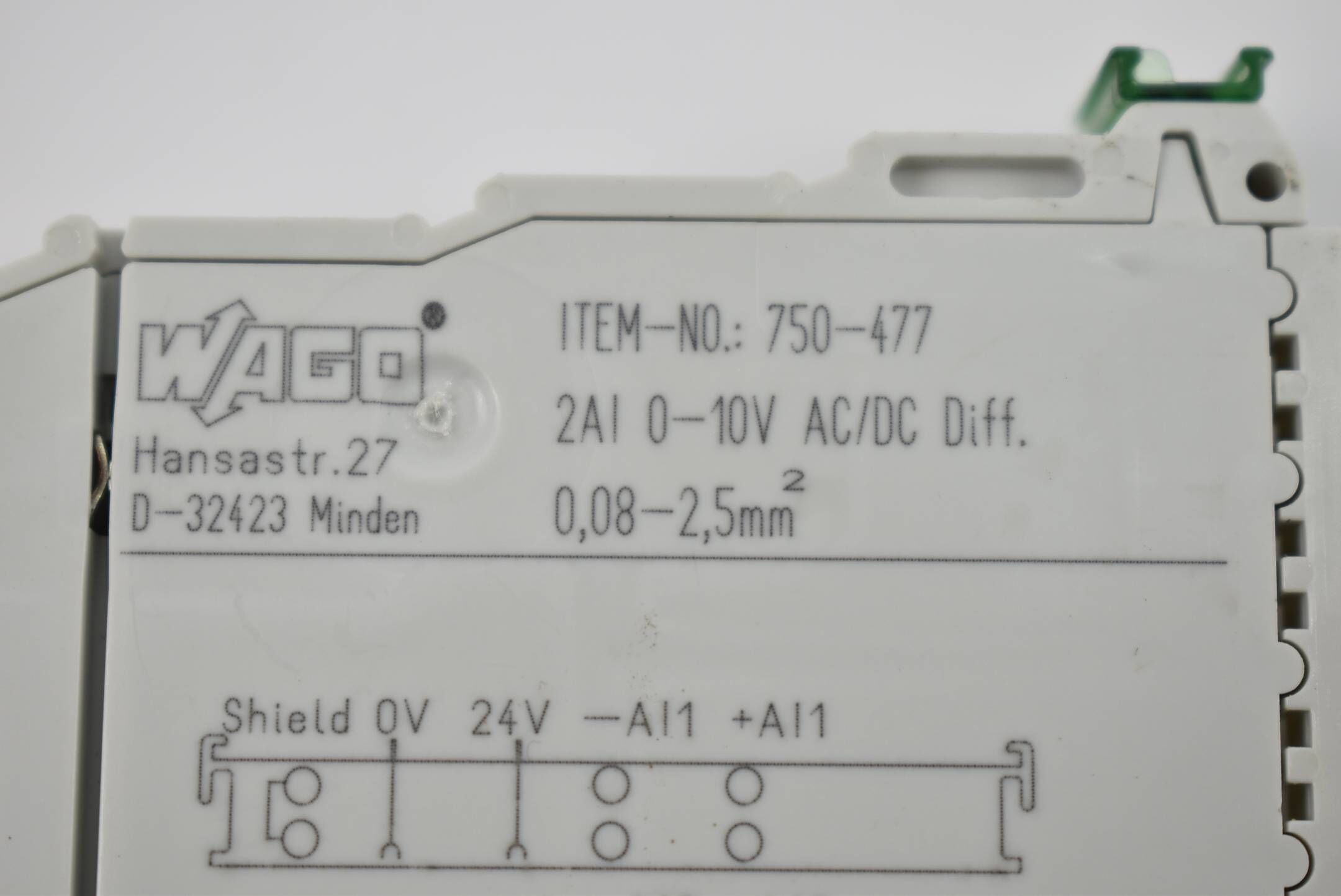 Wago 2-Kanal Analog-Eingang 750-477