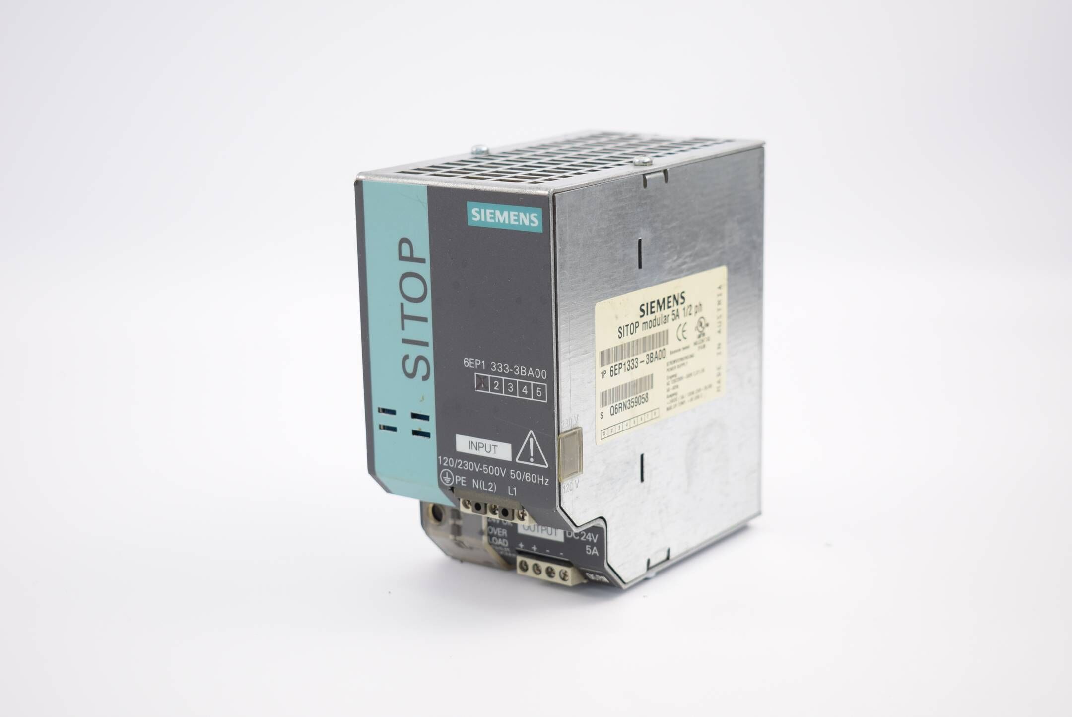 Siemens sitop modular 5A 1/2ph 120/230V 50/60Hz 6EP133-3BA00 ( 6EP1 33-3BA00 )
