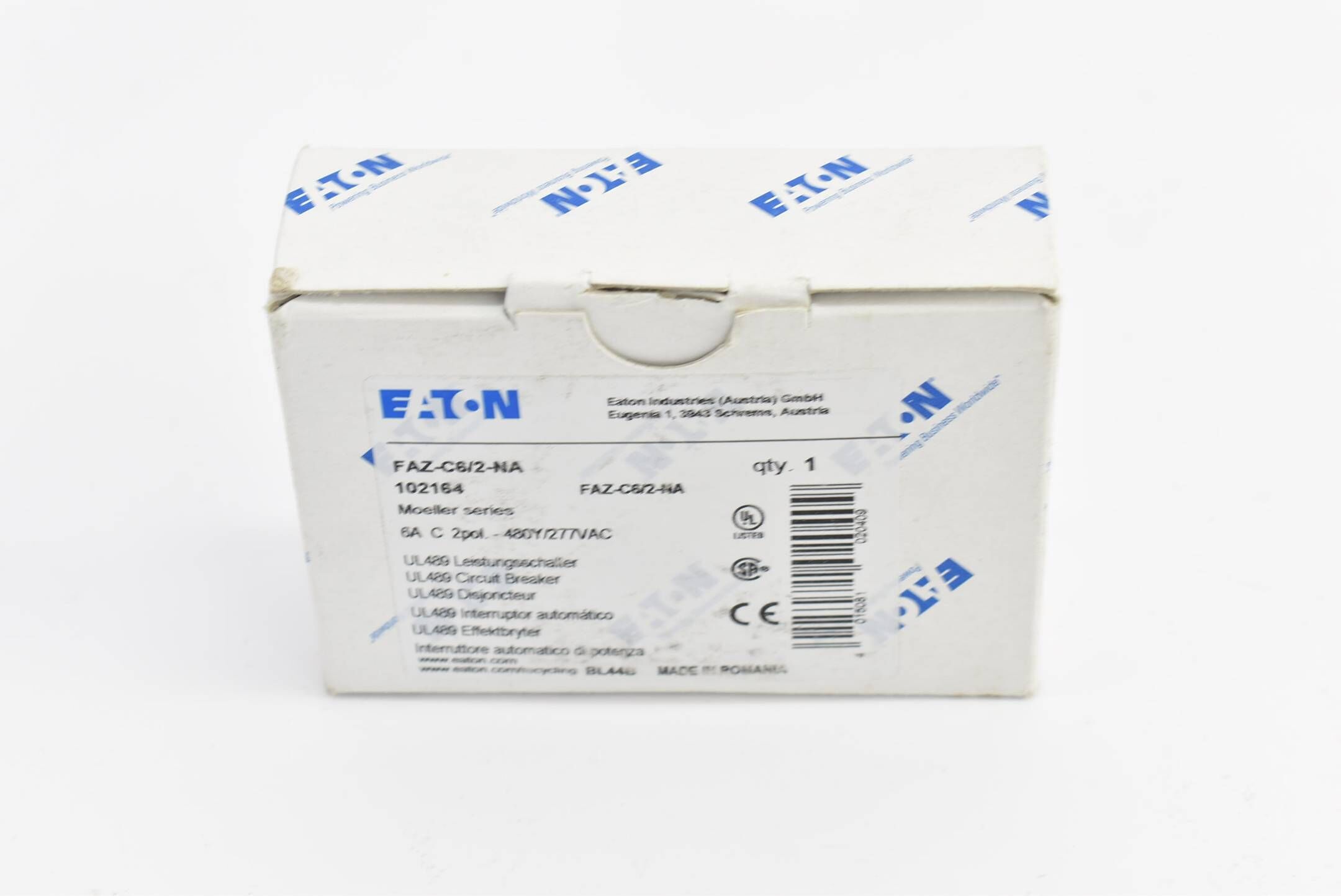Eaton circuit breaker FAZ-C6/2-NA