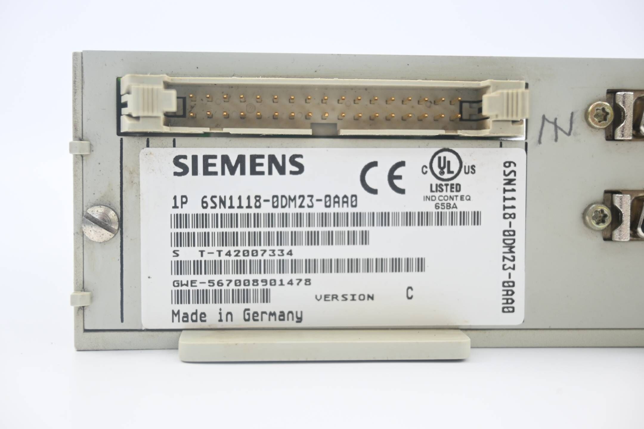 Siemens Simodrive 6SN1118-0DM23-0AA0 ( 6SN1 118-0DM23-0AA0 ) Ver. C