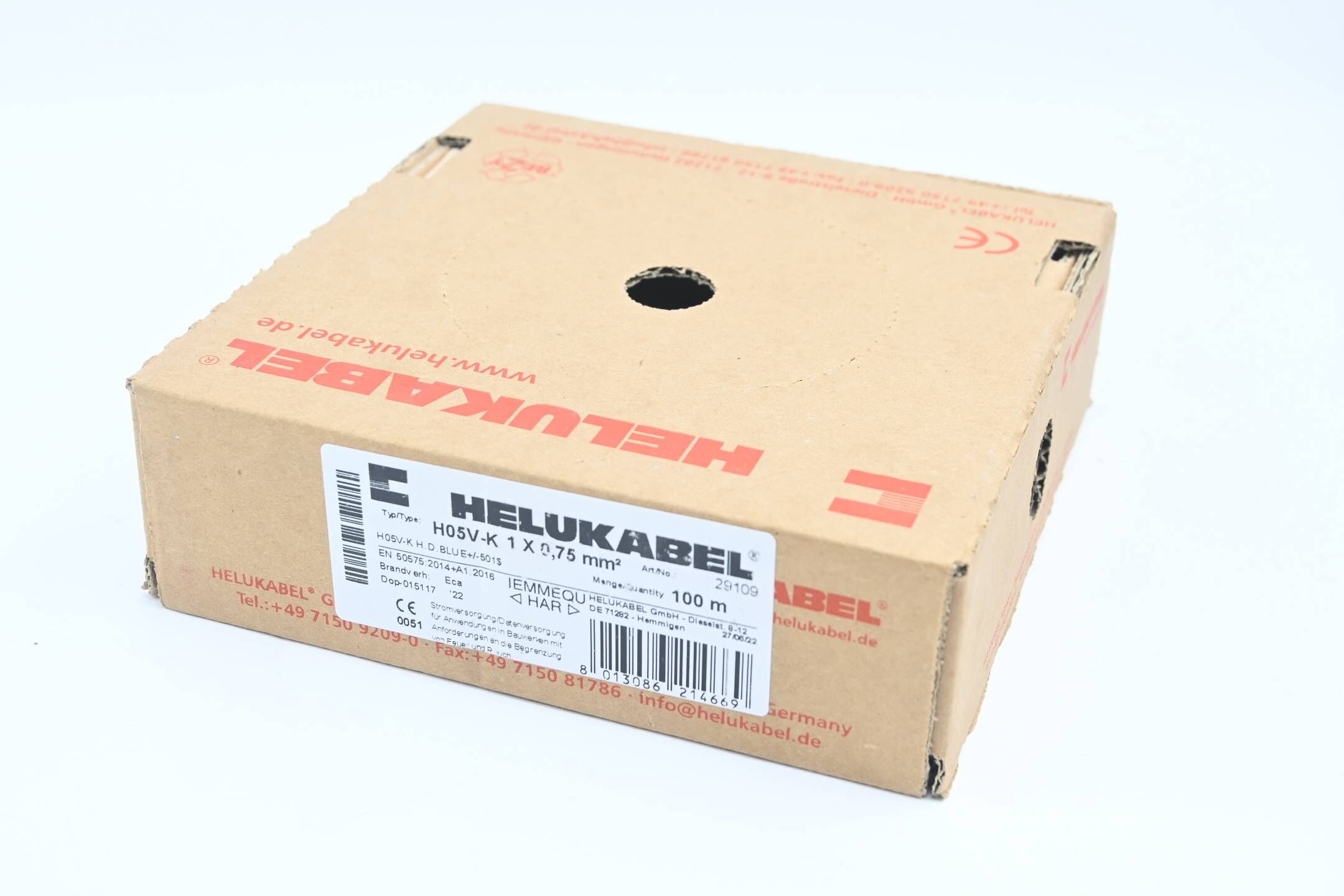 Helukabel H05V-K 1x0,75mm² ( 29109 ) 100m