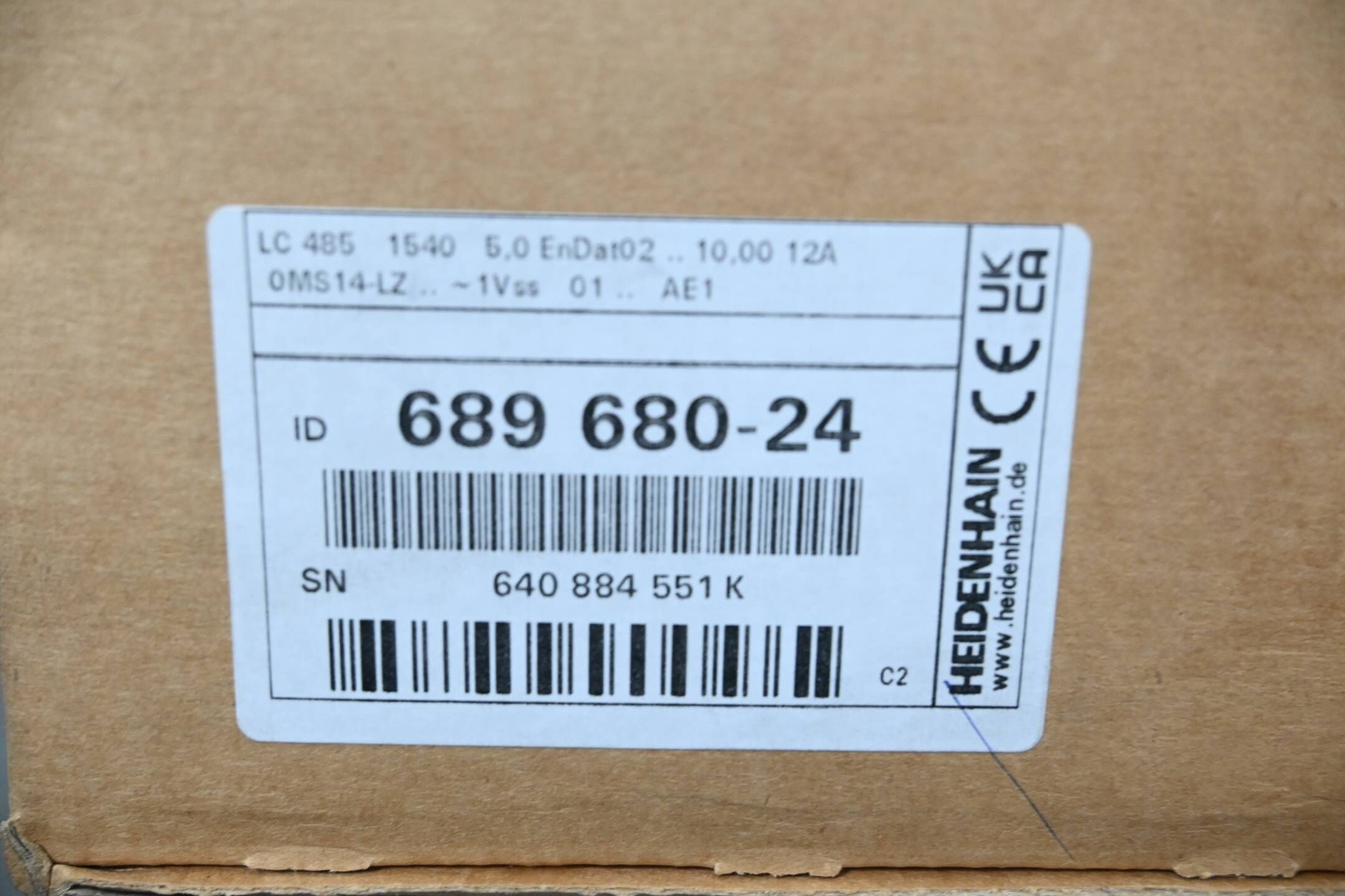 Heidenhain Absolutes gekapseltes Längenmessgerät LC485 ( 689680-24 ) Ver. C2