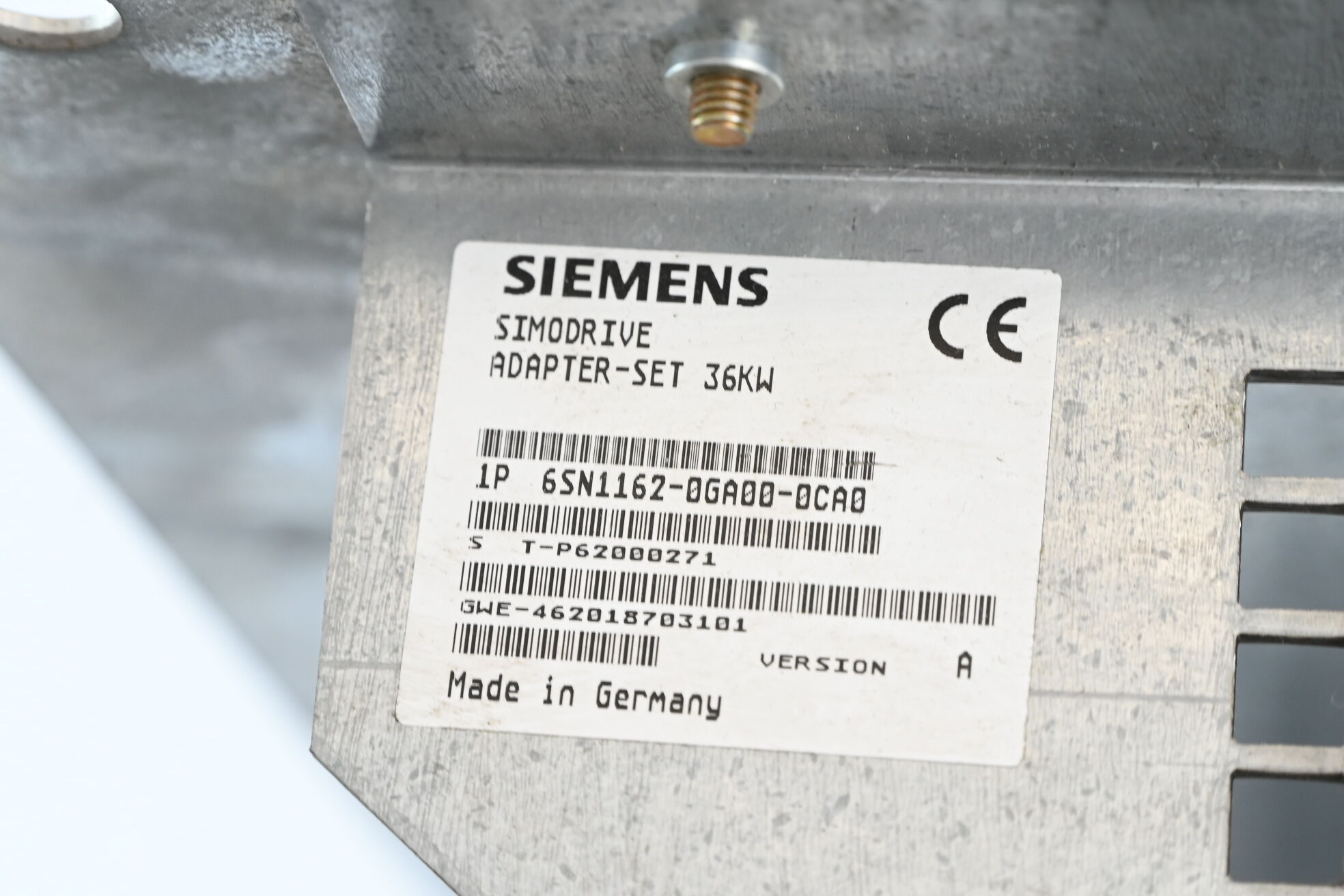 Siemens Simodrive Adapter-Set 6SN1162-0GA00-0CA0 ( 6SN1 162-0GA00-0CA0 ) 36 KW